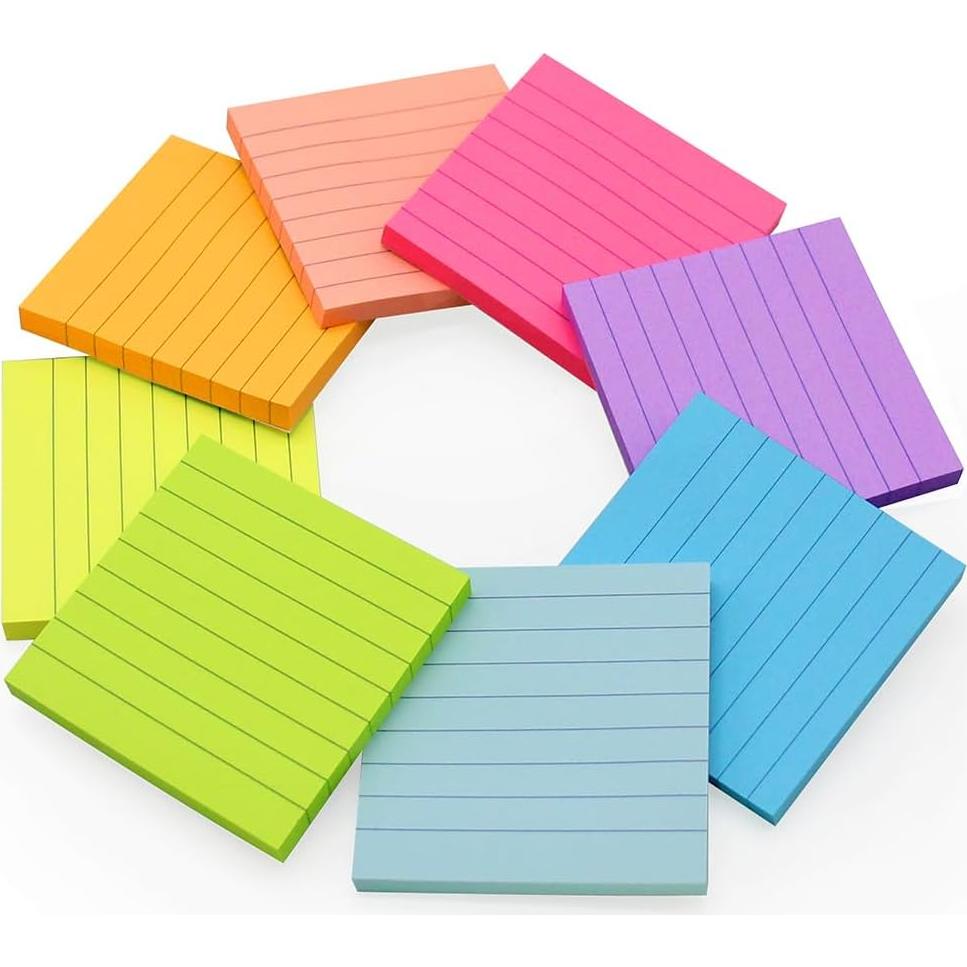 Notas Adhesivas Coloridas Vanpad 7.6x7.6 cm 8 Pads 82 Hojas