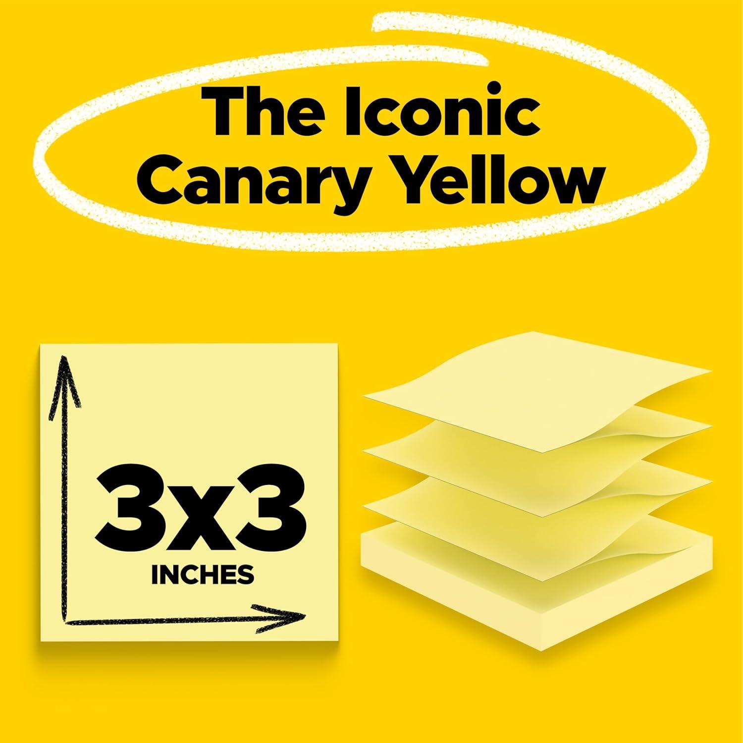 Notas Adhesivas Super Sticky Post-it Amarillo 7.6x7.6 cm 12 Blocs