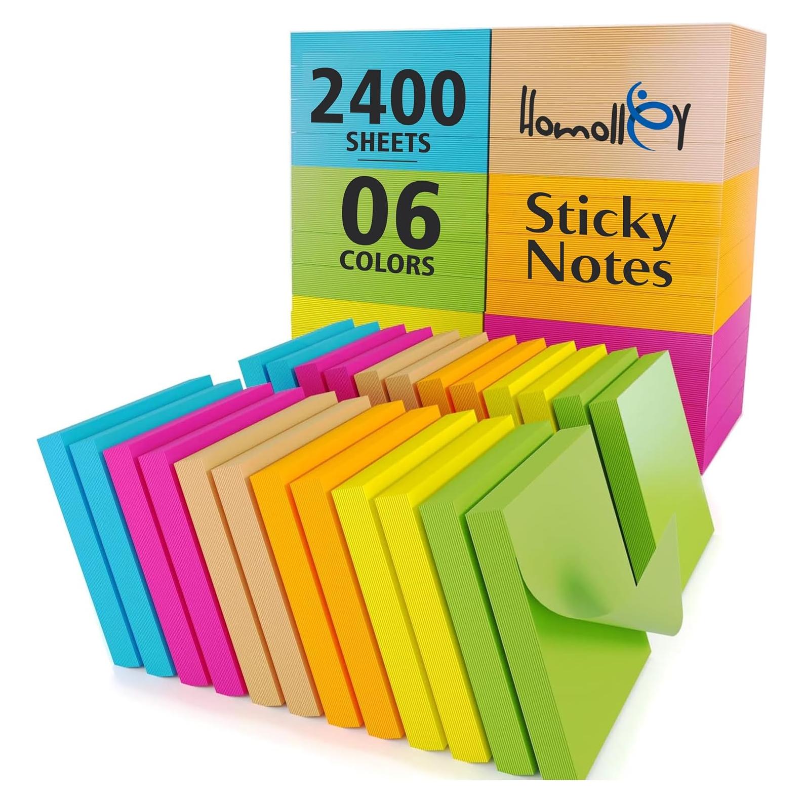Notas Adhesivas Homolley 24 Pads 7.62 cm Multicolor Super Adhesivas