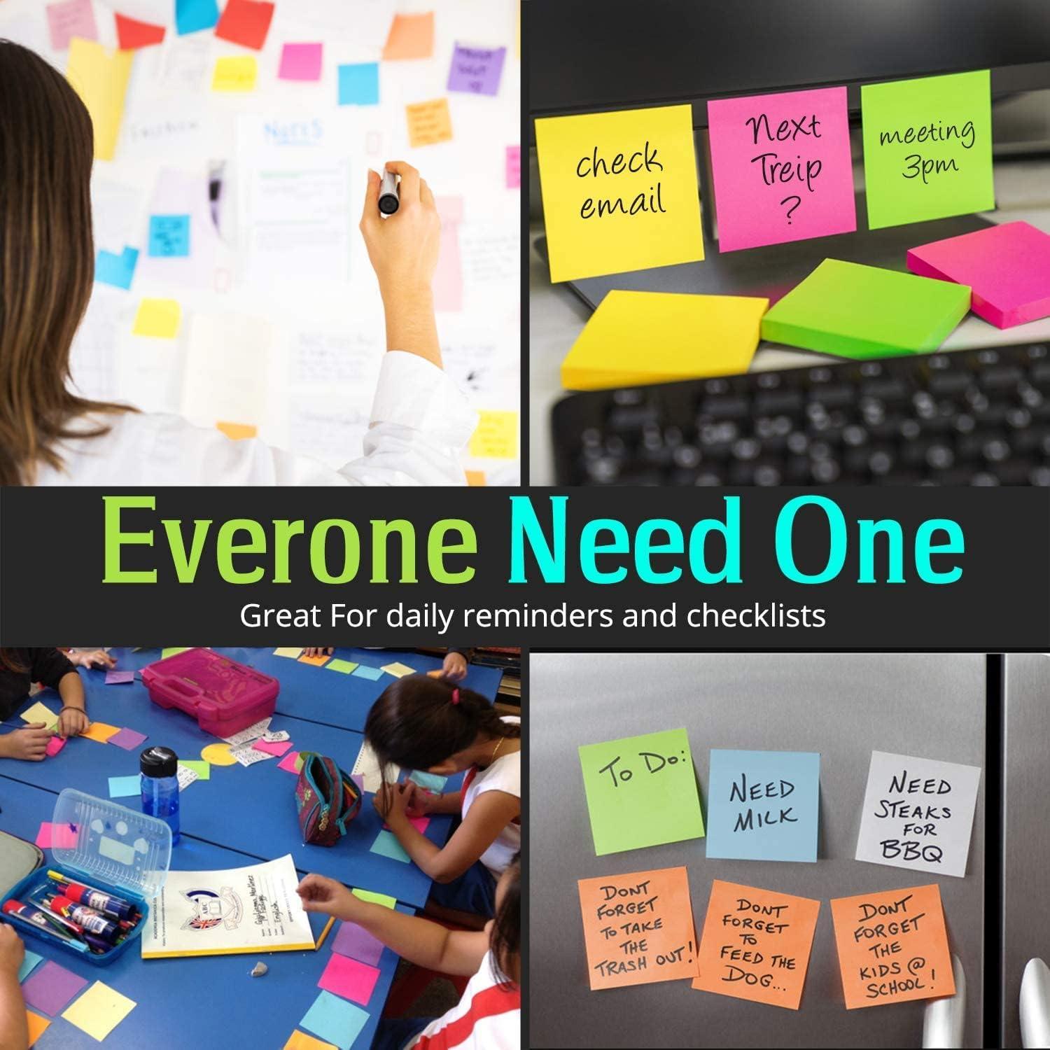 Notas Adhesivas Homolley 24 Pads 7.62 cm Multicolor Super Adhesivas