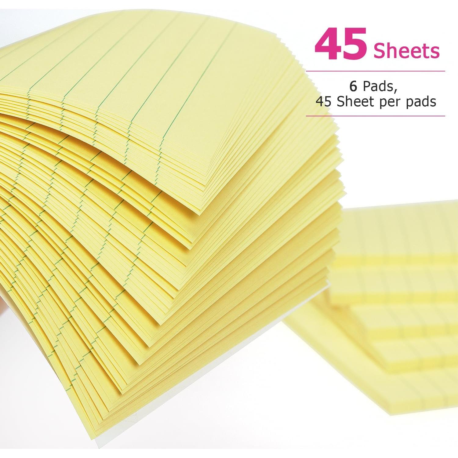 Bloc de Notas Adhesivas Rayadas Compra Temprana 10x15 cm Amarillo