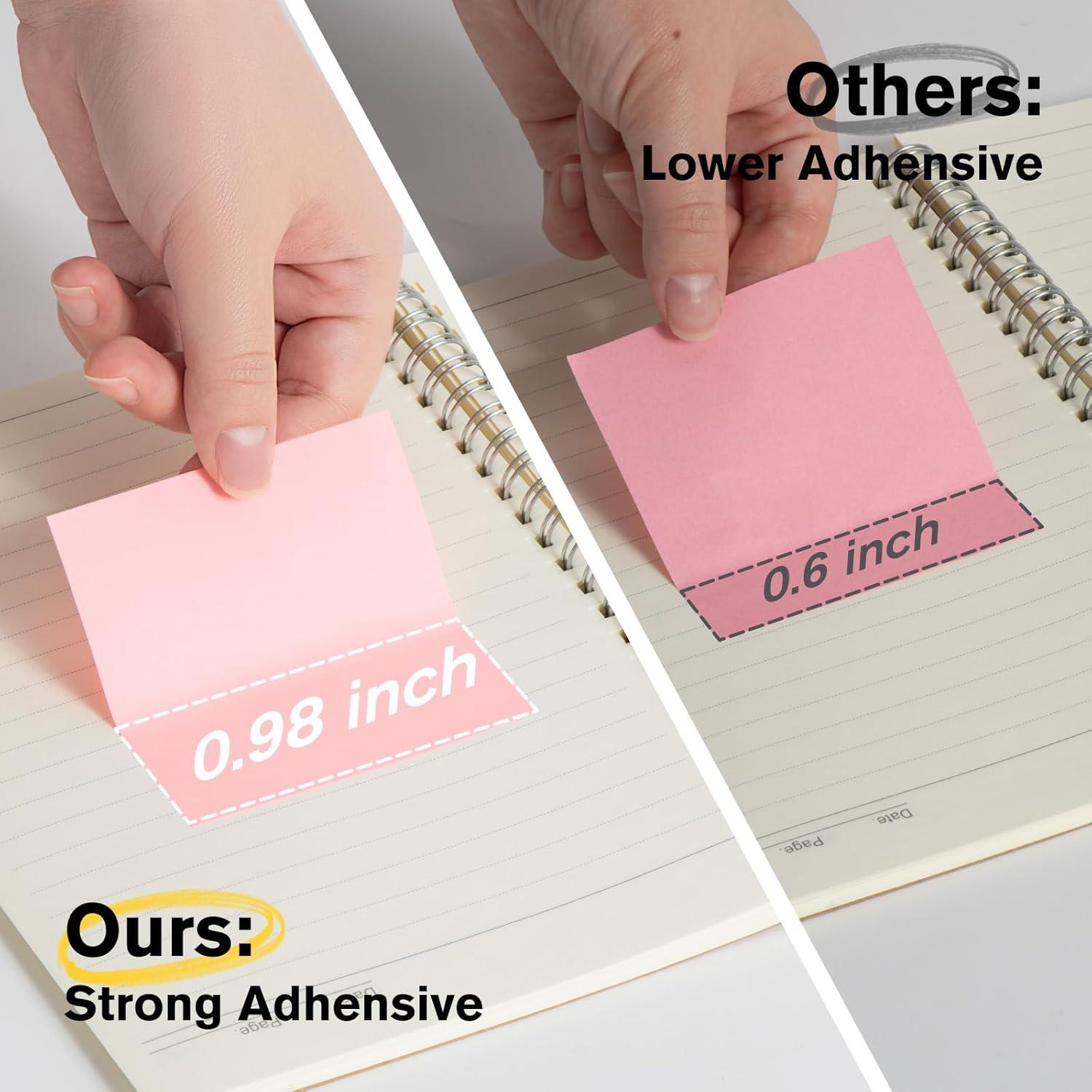 Notas Adhesivas HappyHapi 7.6x7.6 cm Paquete 8 Colores 80 Hojas