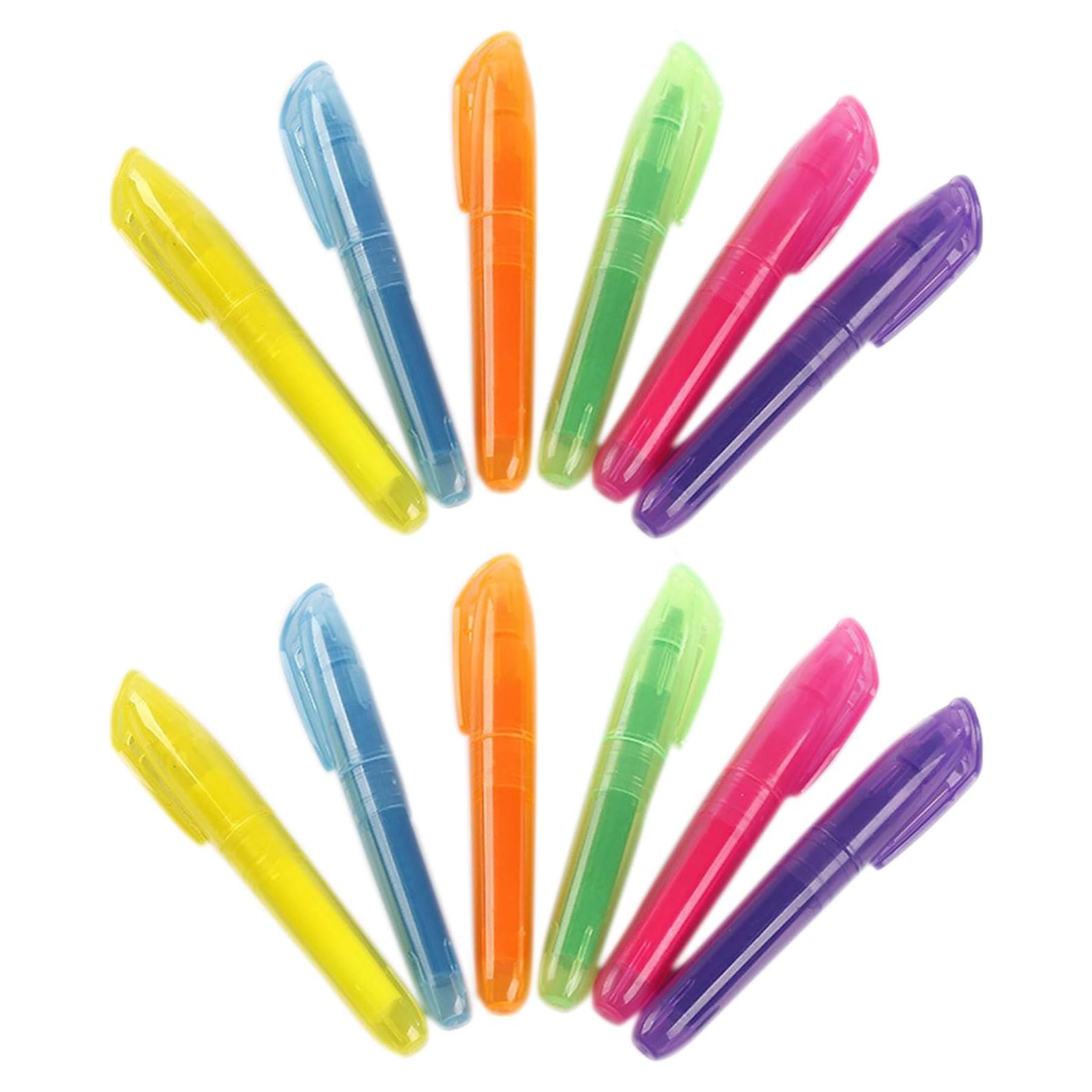 Marcadores Fluorescentes YYaaloa 12 Piezas Punta Chisel