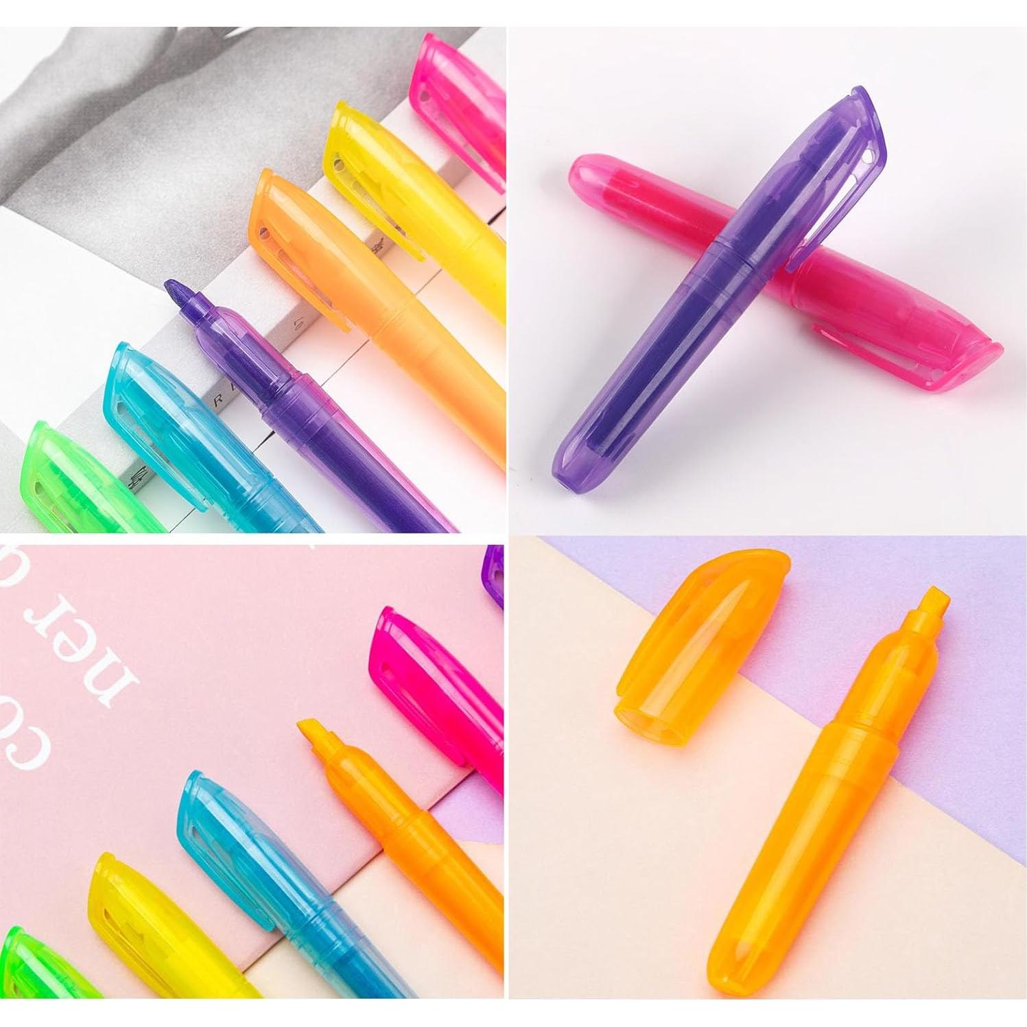 Marcadores Fluorescentes YYaaloa 12 Piezas Punta Chisel