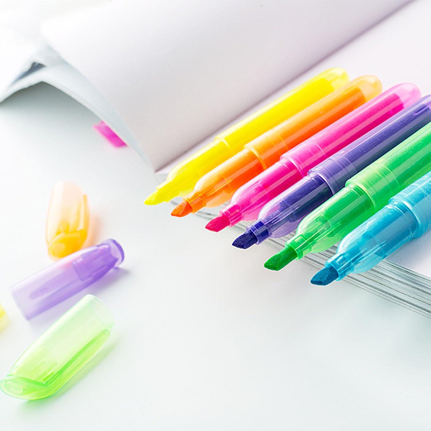 Marcadores Fluorescentes YYaaloa 12 Piezas Punta Chisel