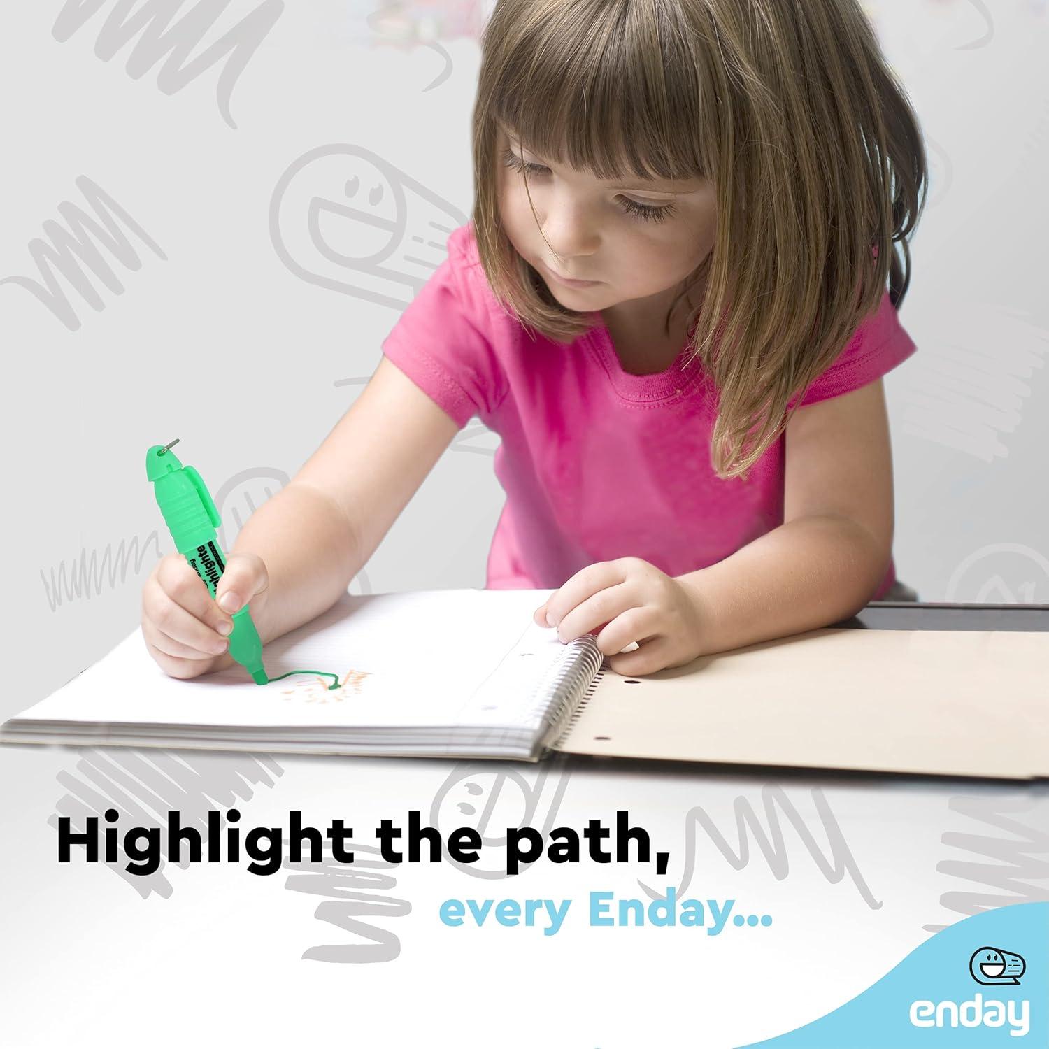 Marcadores Fluorescentes Mini Emraw - 12 Colores Asortidos