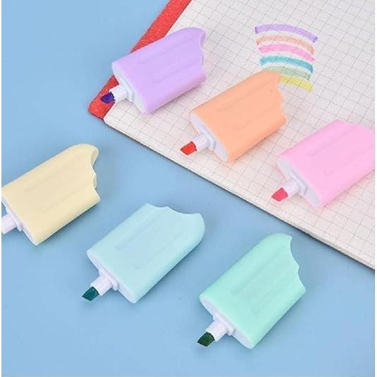 Conjunto de 6 Mini Resaltadores YuanHolumid en Forma de Hielo