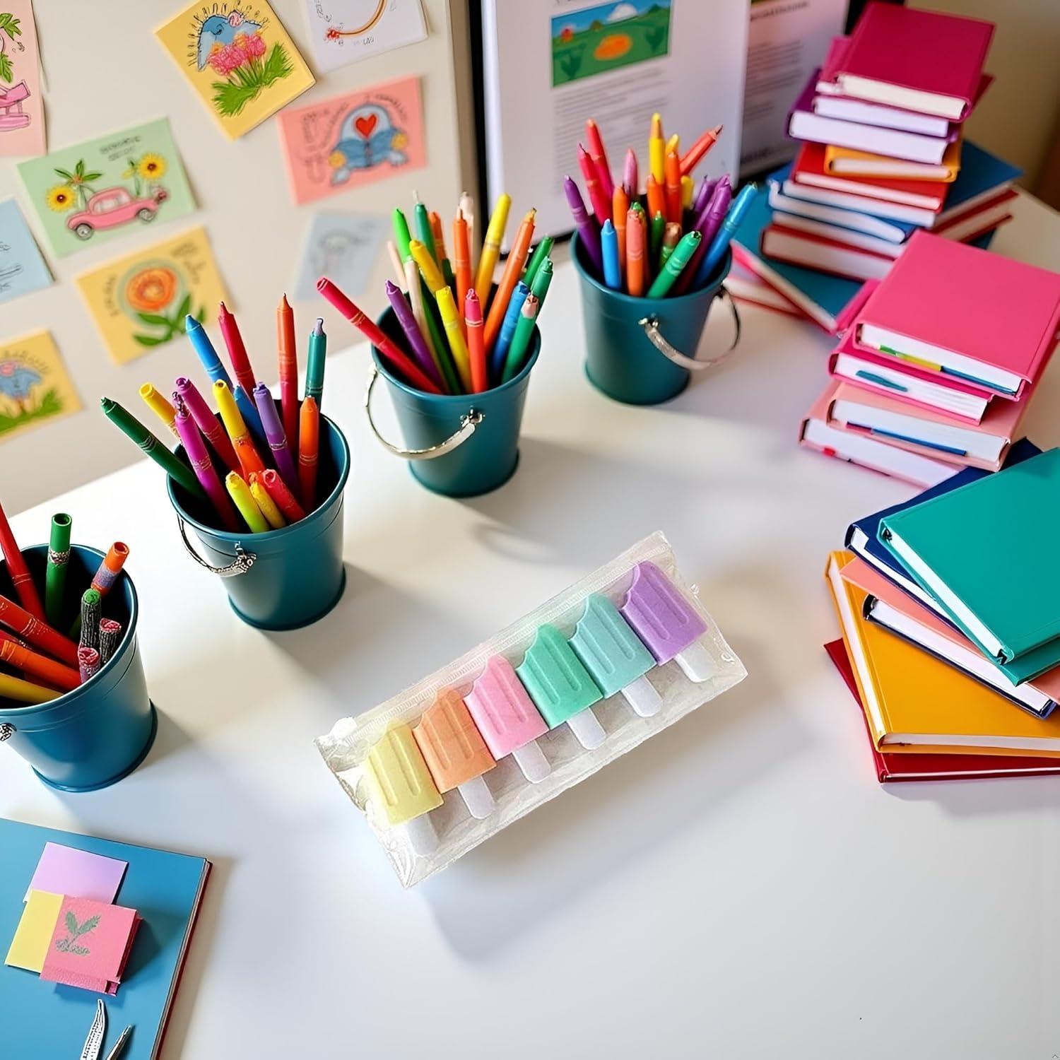 Conjunto de 6 Mini Resaltadores YuanHolumid en Forma de Hielo