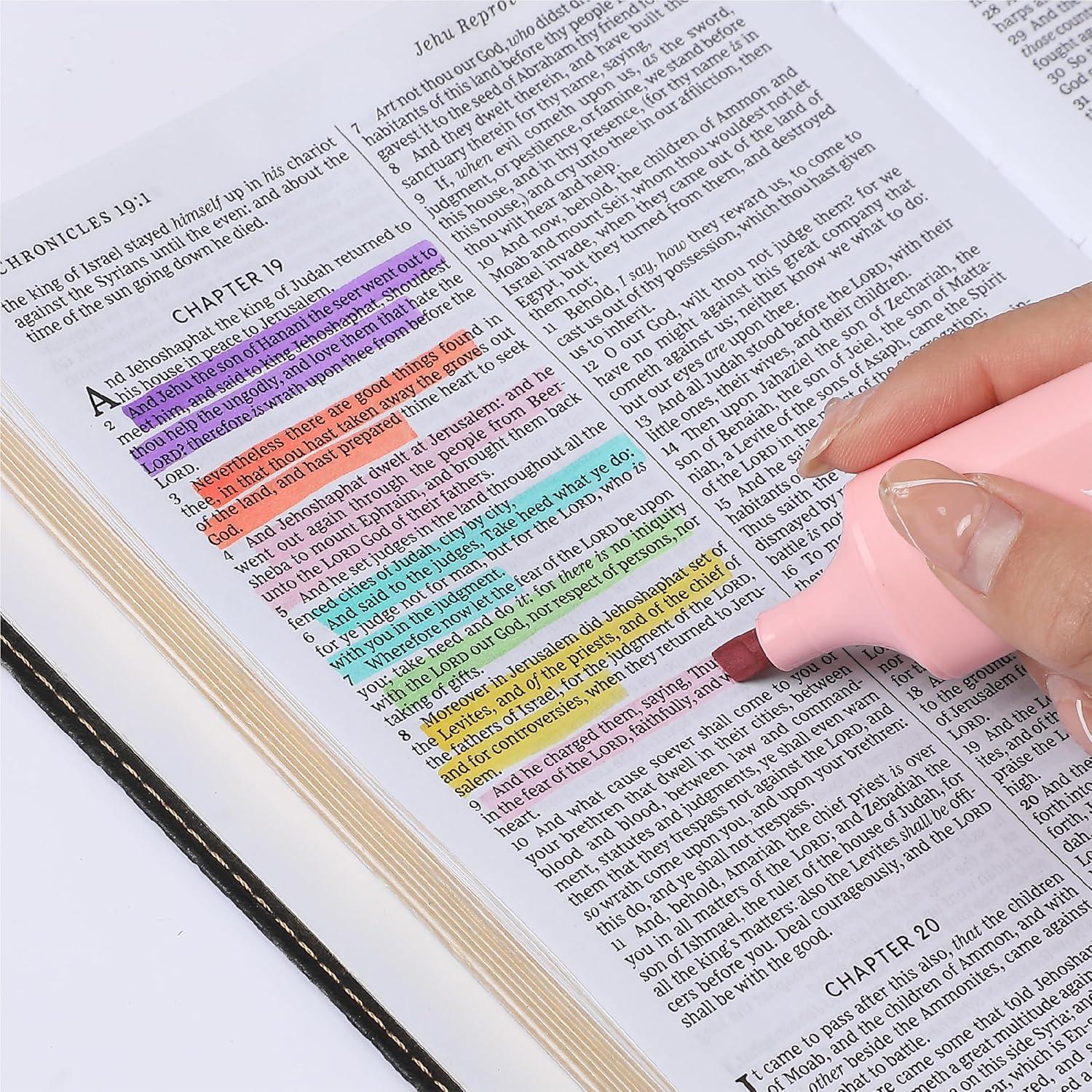 Marcadores de Resaltador Mr. Pen - Paquete de 6 Colores Pastel