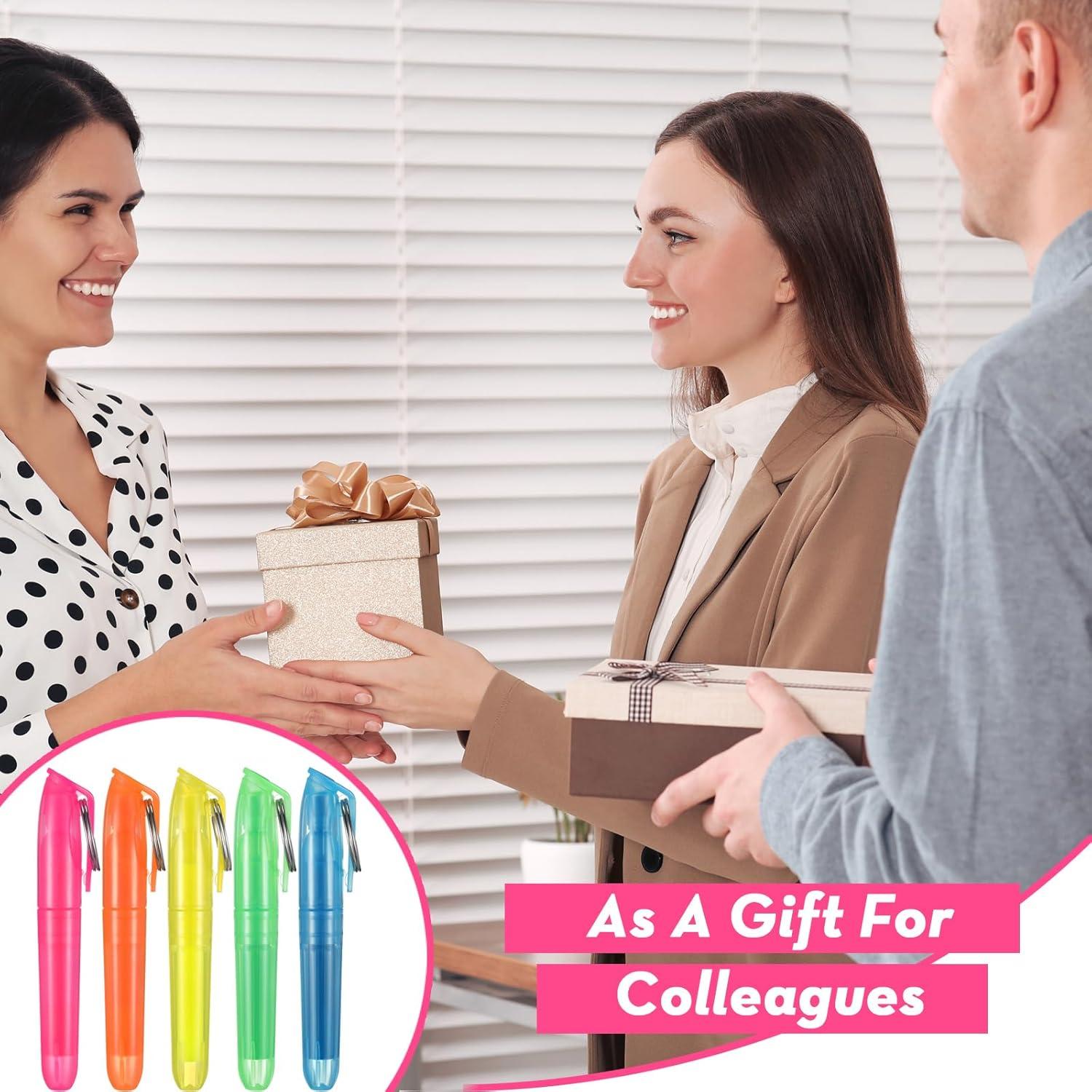 Kosiz 100 Mini Marcadores Fluorescentes Coloridos 8.5 cm