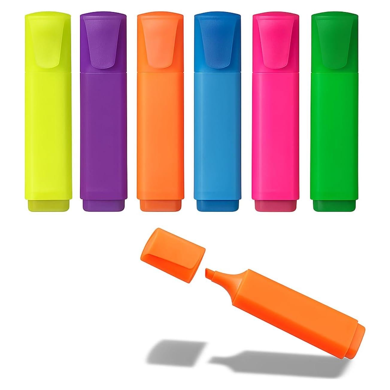 Set de 6 Marcadores Fluorescentes Pastel Zinmilin Doble Punta