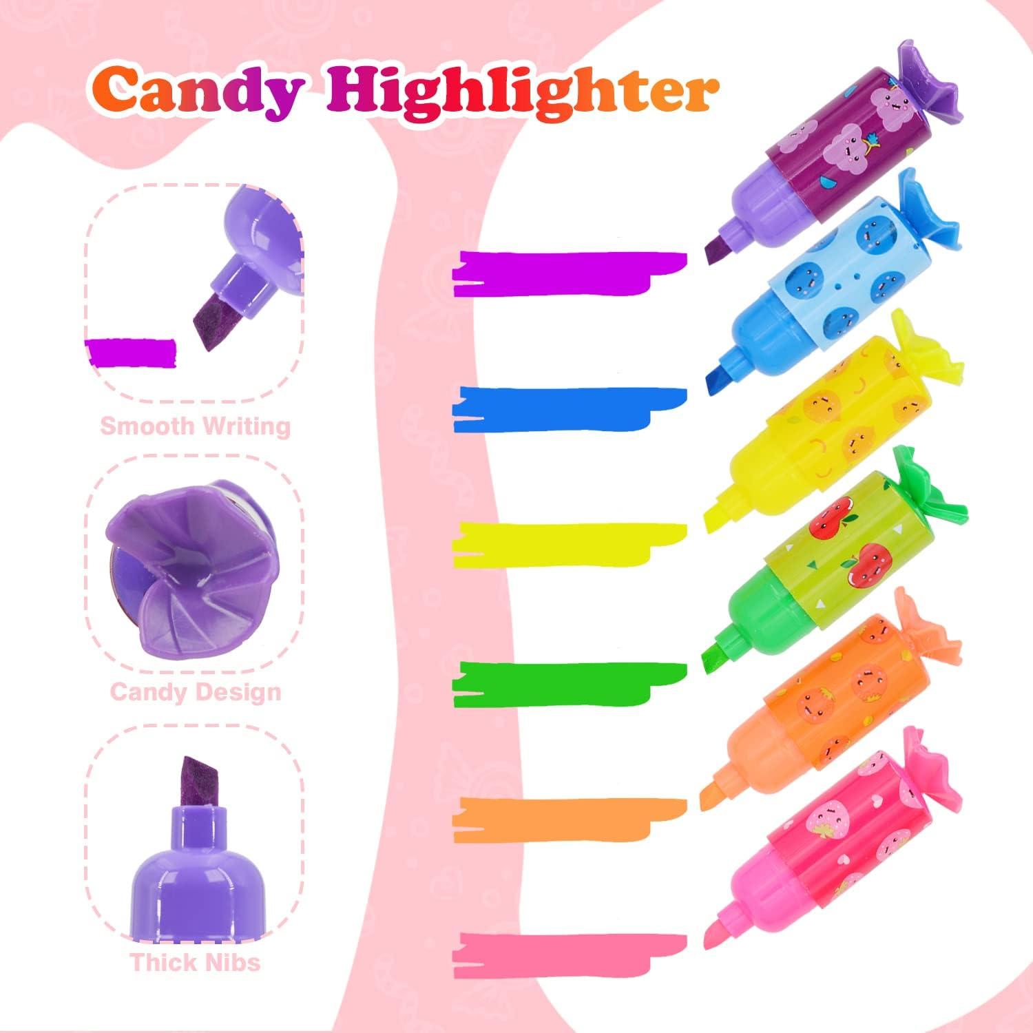 Marcadores Fluorescentes Eki Shoal - 24 Piezas Mini Kawaii