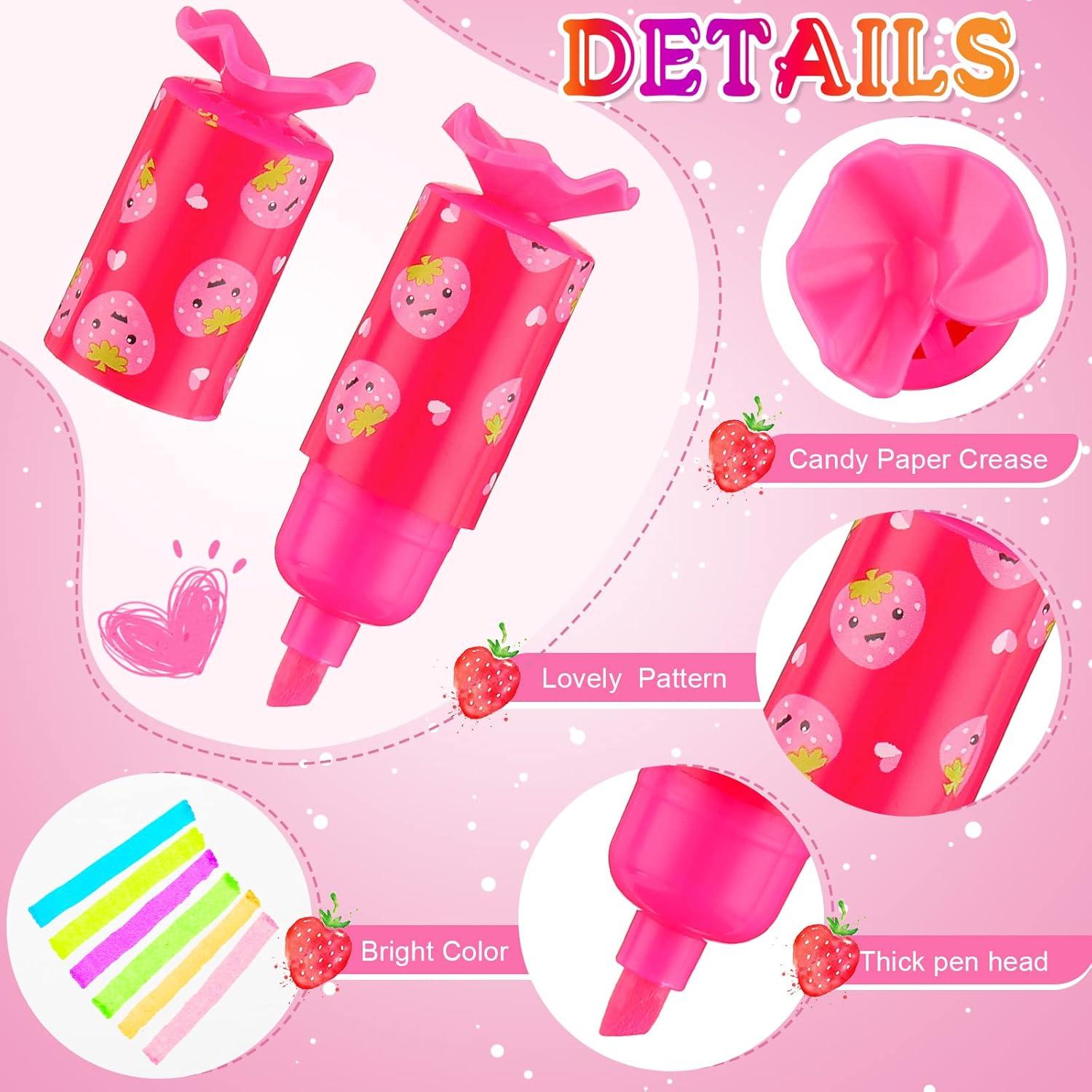 24 Mini Resaltadores de Caramelo Geyee - 6 Colores Variados