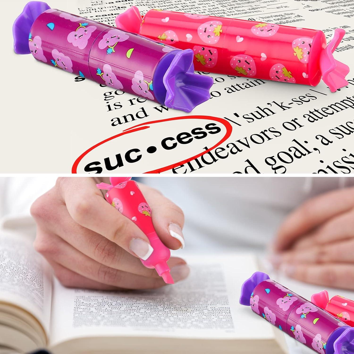 24 Mini Resaltadores de Caramelo Geyee - 6 Colores Variados