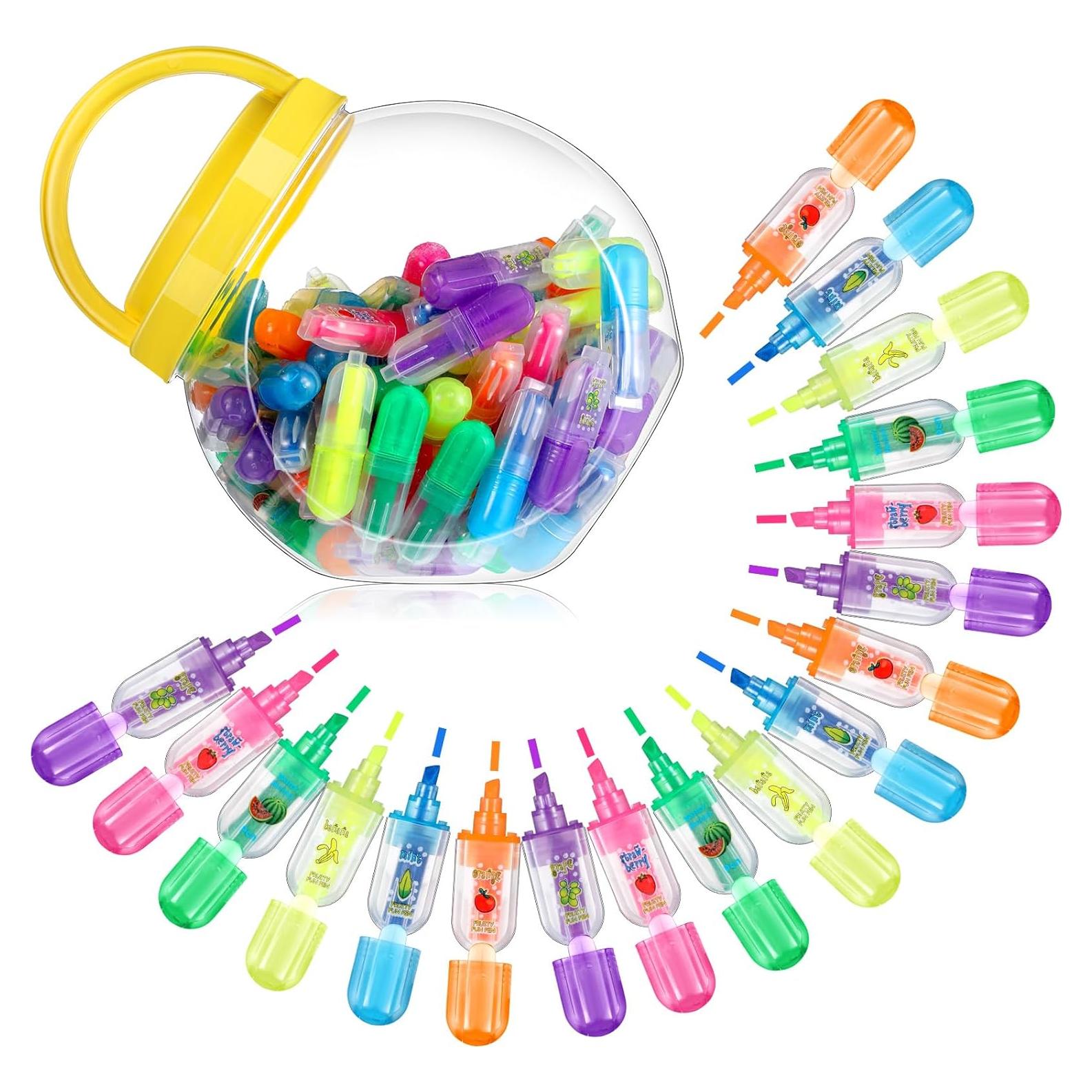 90 Marcadores Fluorescentes Aromatizados Ctosree Multicolor