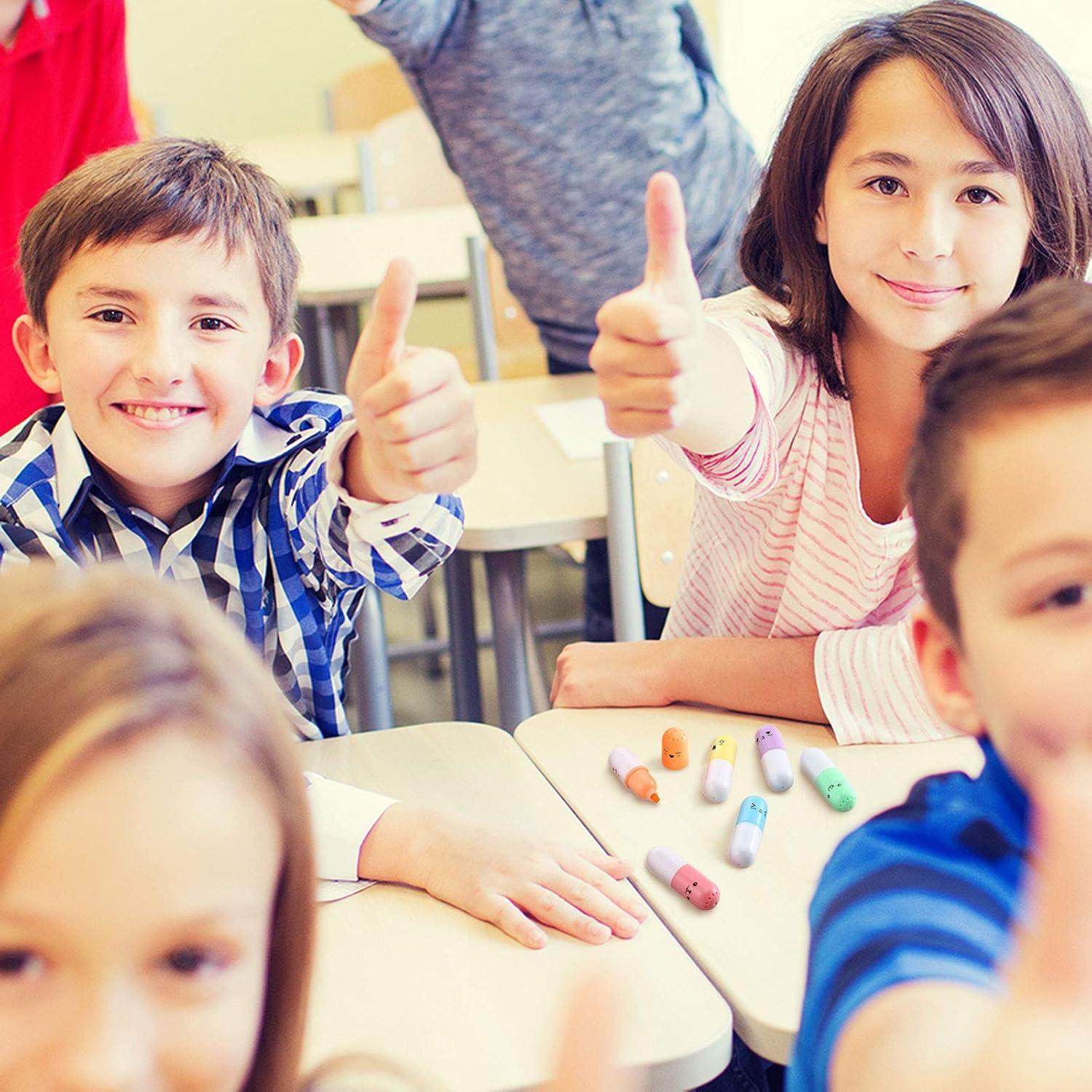 Bolígrafos Mini Kawaii Zonon 12 Pcs Fluorescentes 5 cm