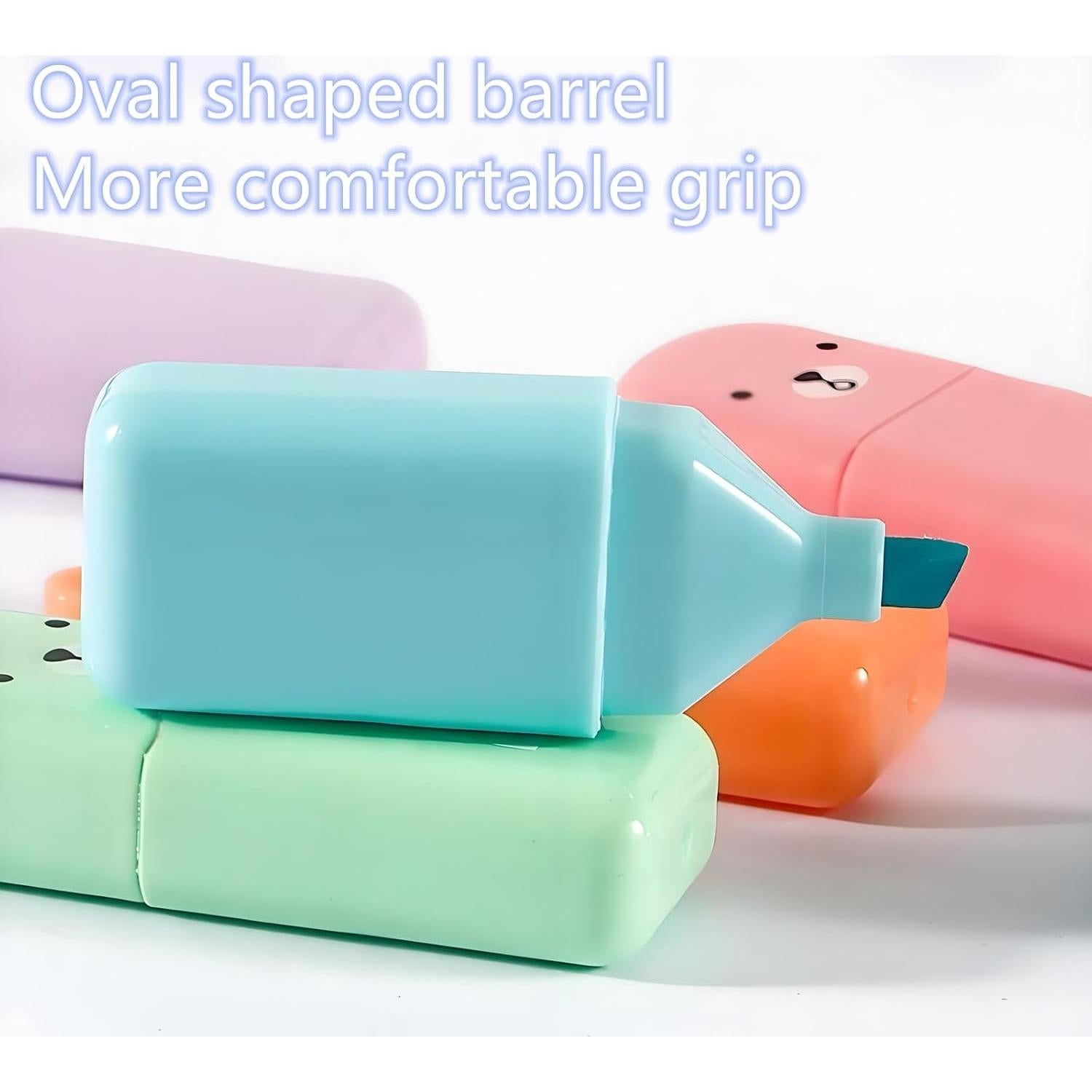 Set de 6 Mini Marcadores Fluorescentes HOMEBEARJ Oso Kawaii