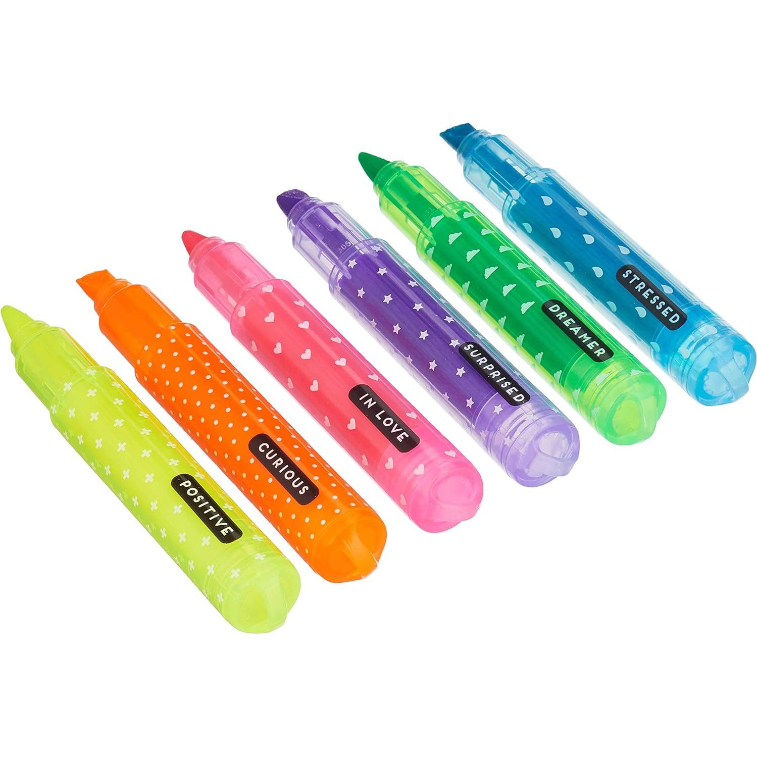 Set de 6 mini resaltadores Legami Estado de Ánimo