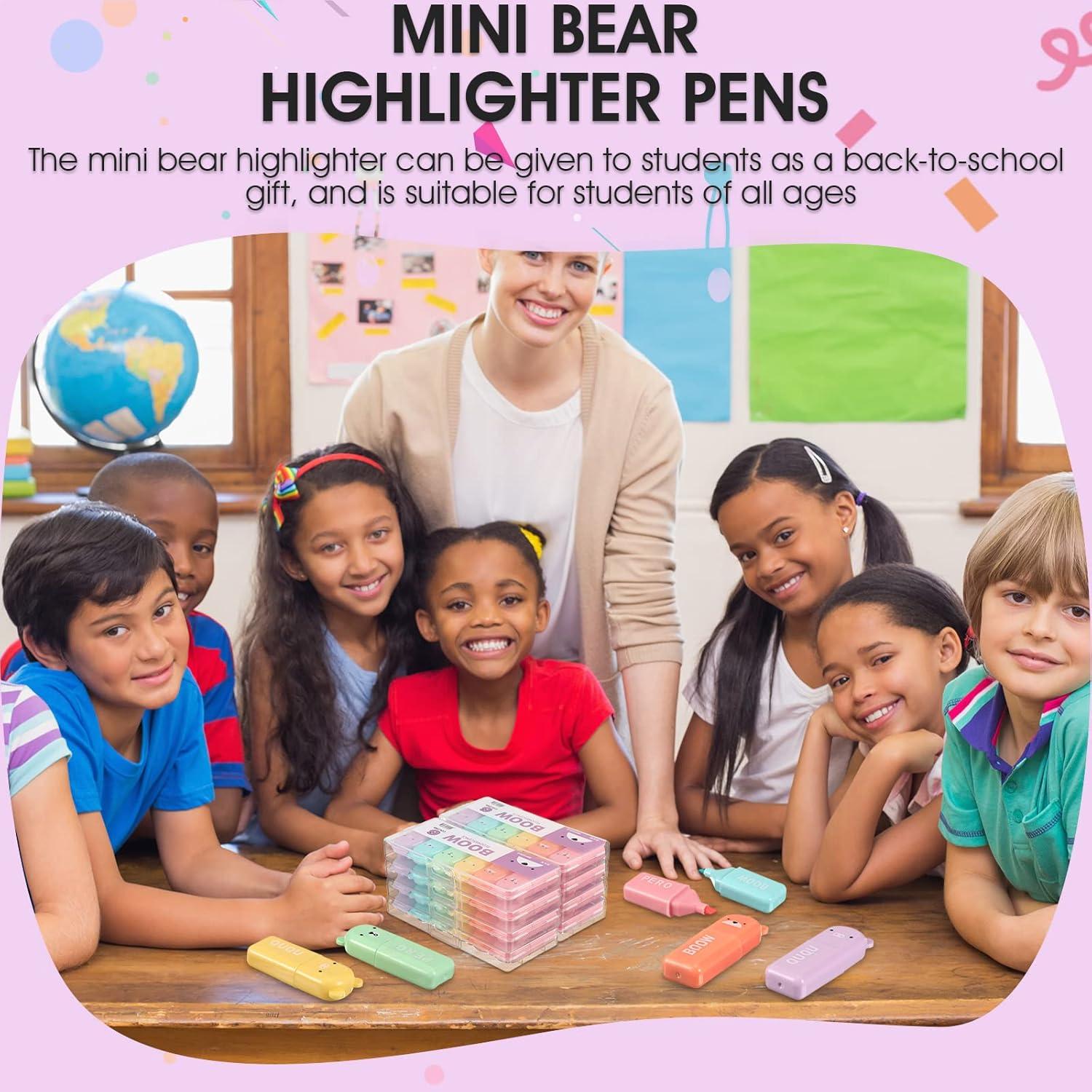 Set de 60 Mini Bolígrafos y Resaltadores Kawaii Fuutreo