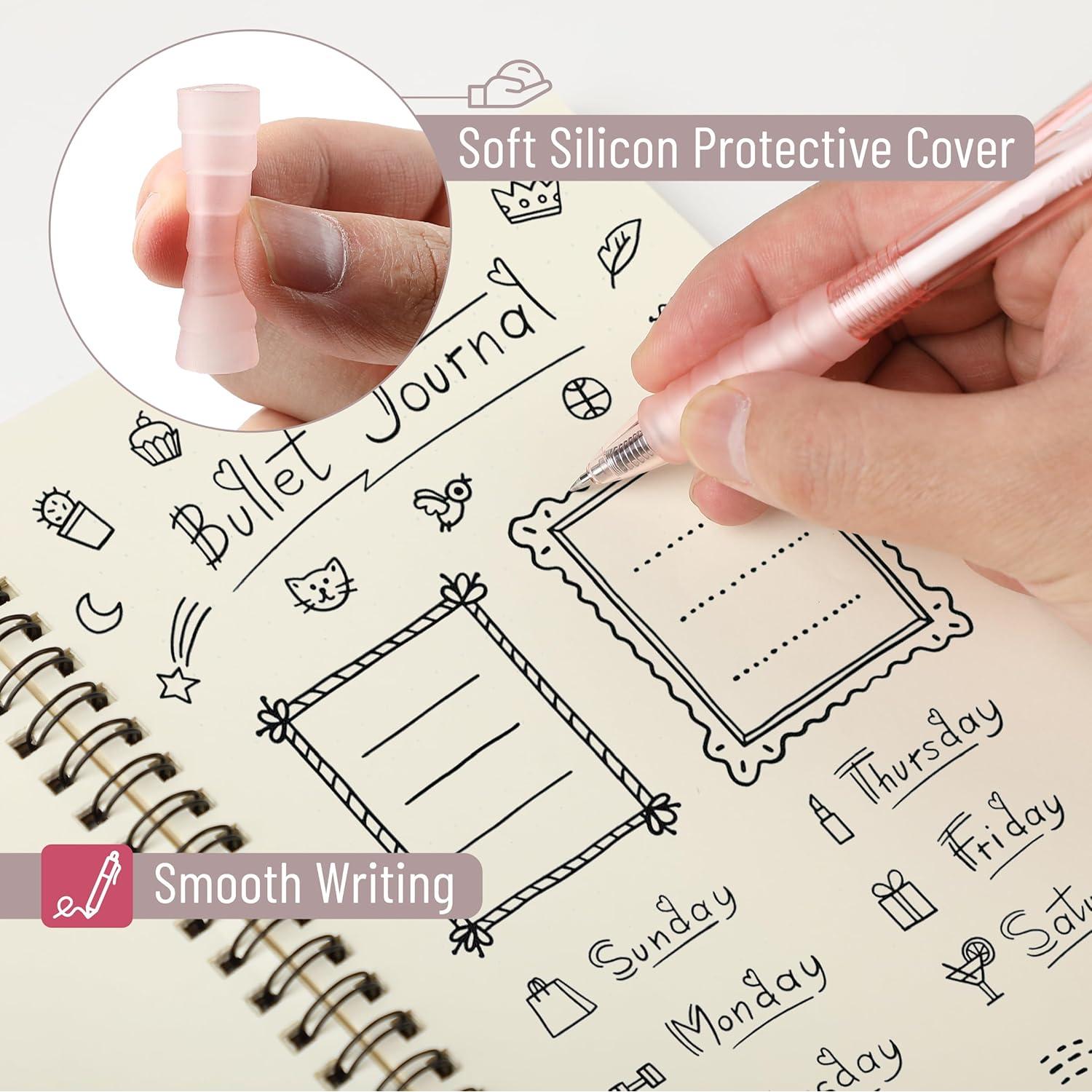 Juego de bolígrafos gel Mr. Pen 12 unidades rosa pastel 0.5mm