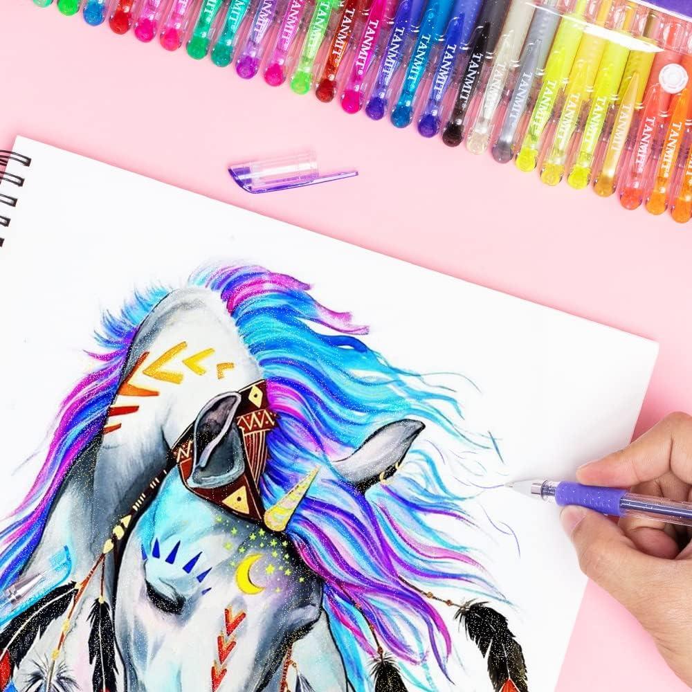 Set de 33 Bolígrafos de Gel TANMIT Multicolor Punta Fina