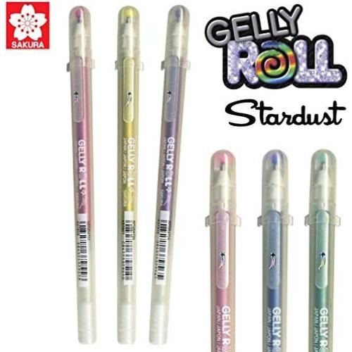Conjunto de 12 Bolígrafos de Gel SAKURA Gelly Roll Stardust