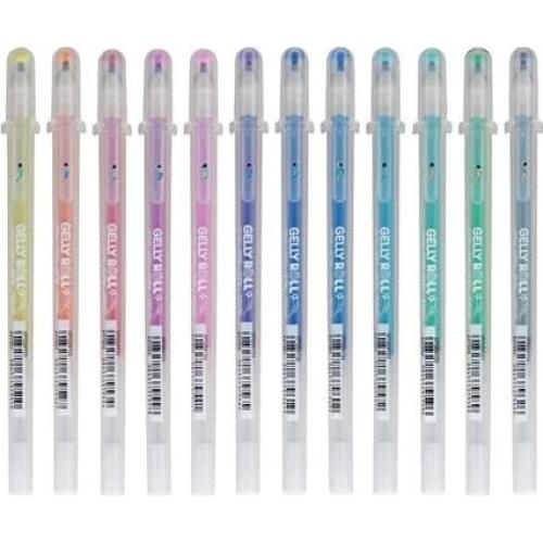Conjunto de 12 Bolígrafos de Gel SAKURA Gelly Roll Stardust