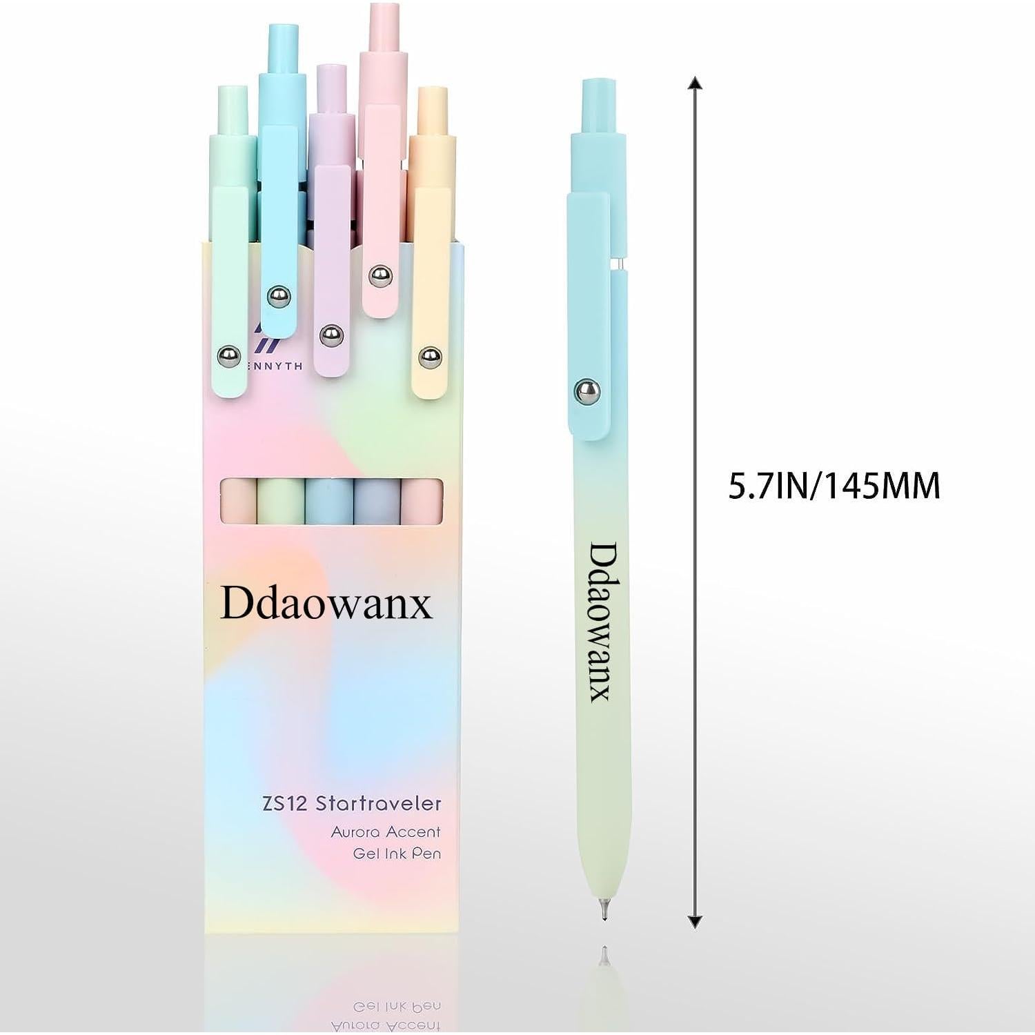 Bolígrafos de Gel Ddaowanx 0.7mm Tinta Negra Secado Rápido