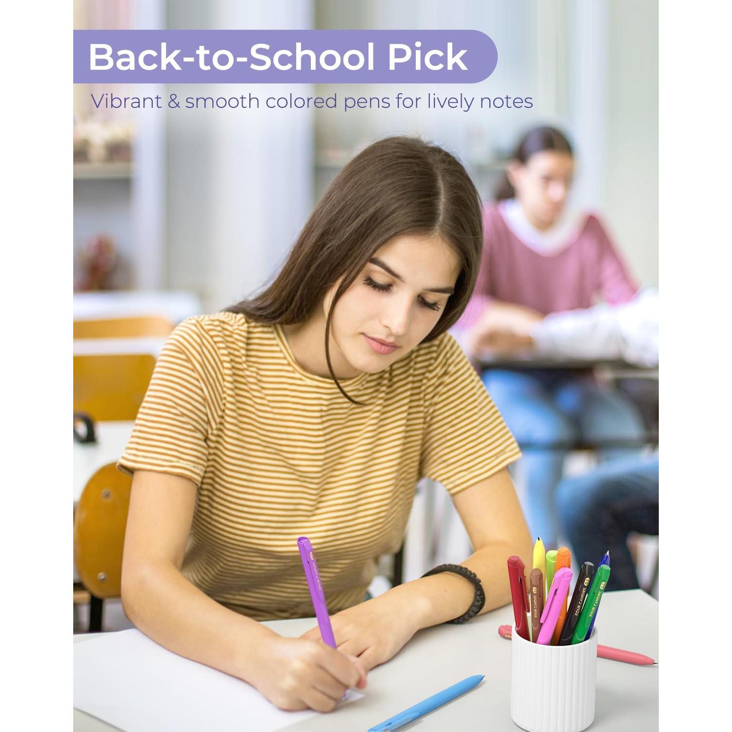 Juego de 12 bolígrafos de gel Four Candies, 0.7mm, multicolor