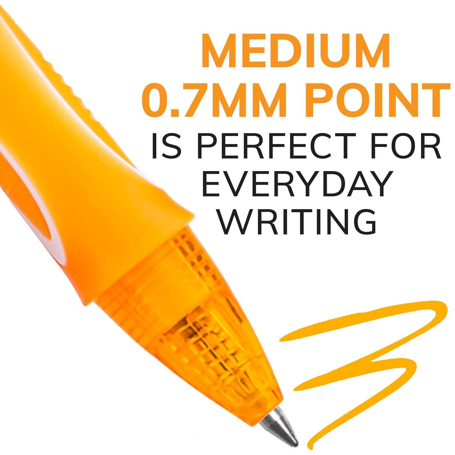 Bolígrafos de Gel BIC Gelocity Secado Rápido, 12 Colores, 0.7mm