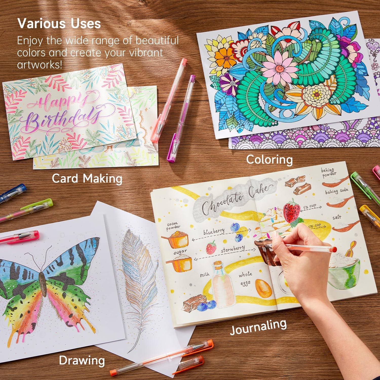 Conjunto de 360 Marcadores de Gel Shuttle Art - 180 Colores y Recargas