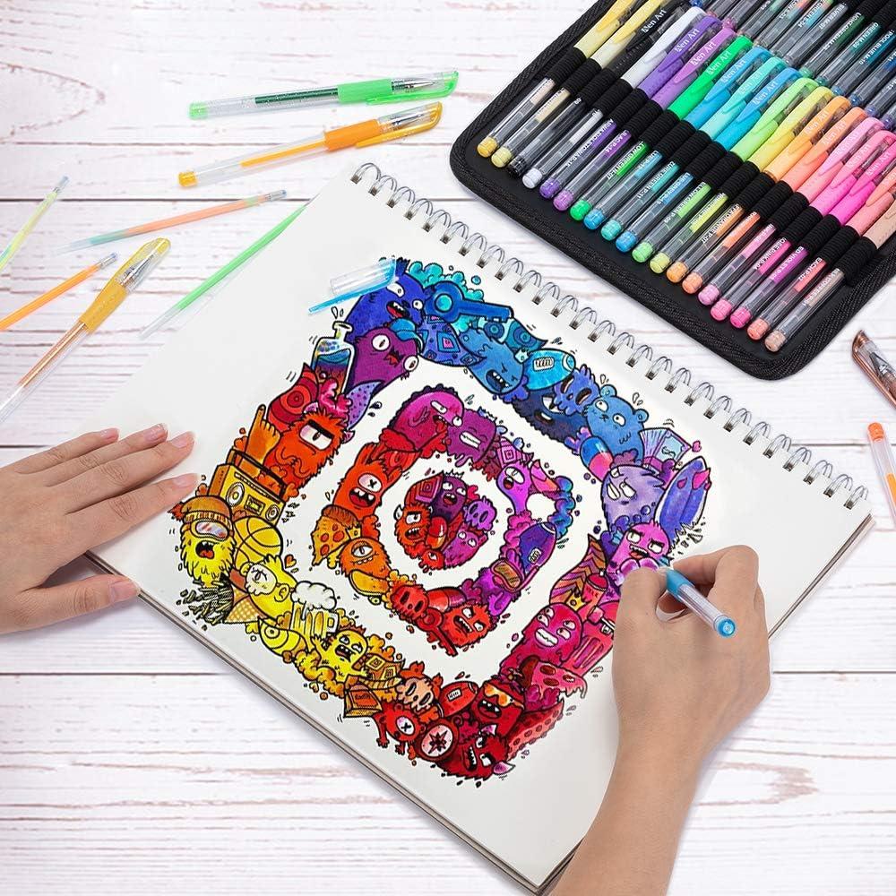 Set de 160 Bolígrafos de Gel Aen Art Multicolor 80 Colores