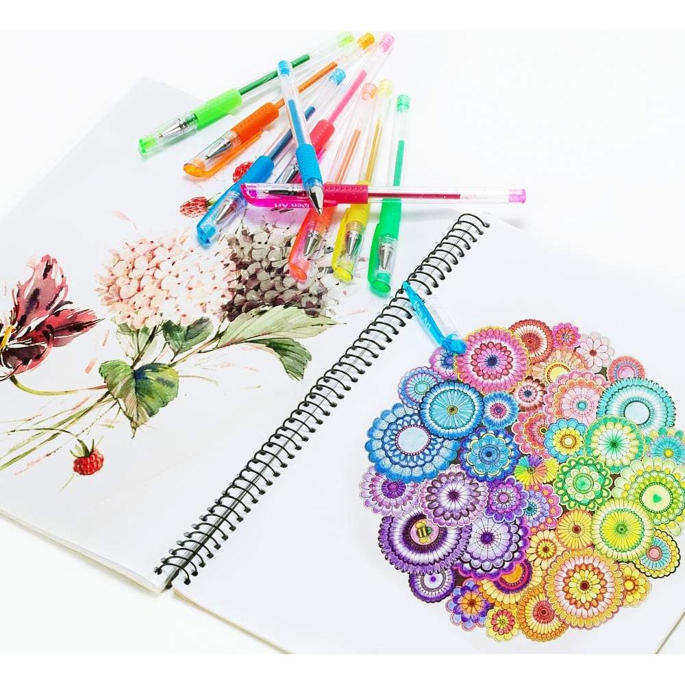 Bolígrafos de Gel Aen Art 30 Colores Punta Fina 0.5cm