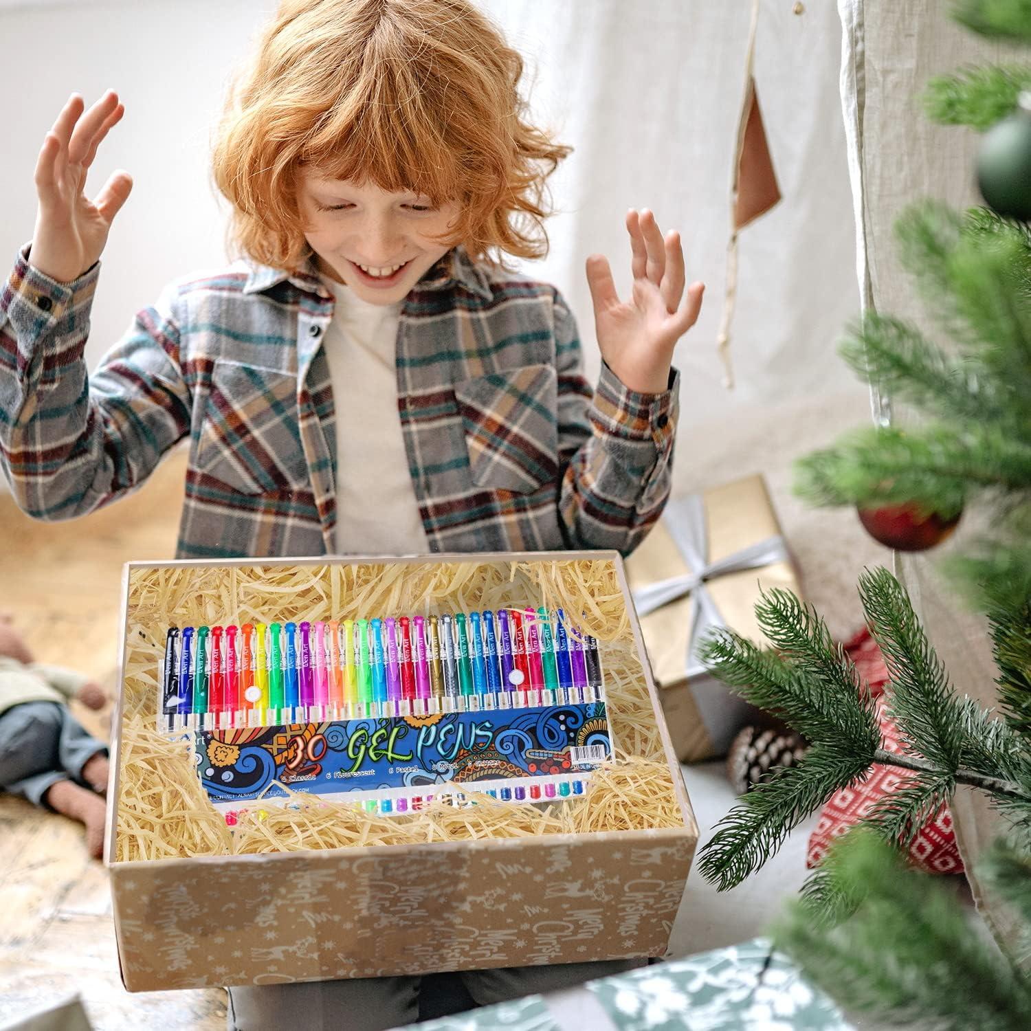 Bolígrafos de Gel Aen Art 30 Colores Punta Fina 0.5cm