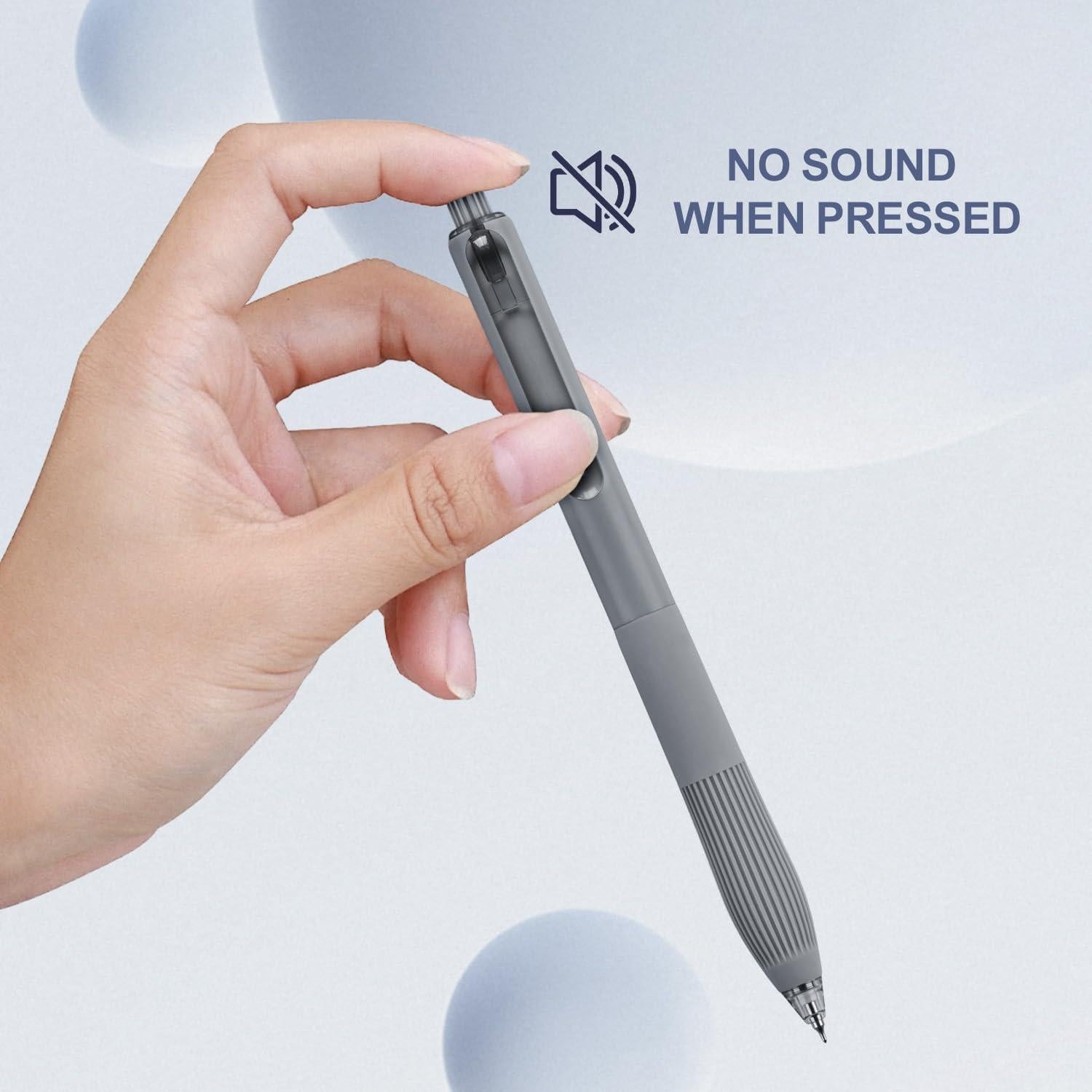 Bolígrafos de Gel Linbsunne 0.5mm Tinta Negra Retráctiles (12u)