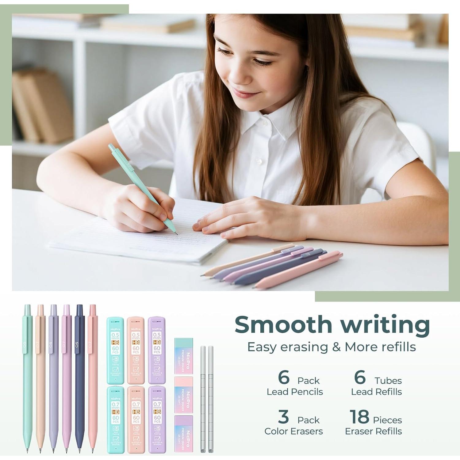 Set de Papelería Nicpro 39 Piezas con Estuche Expandible