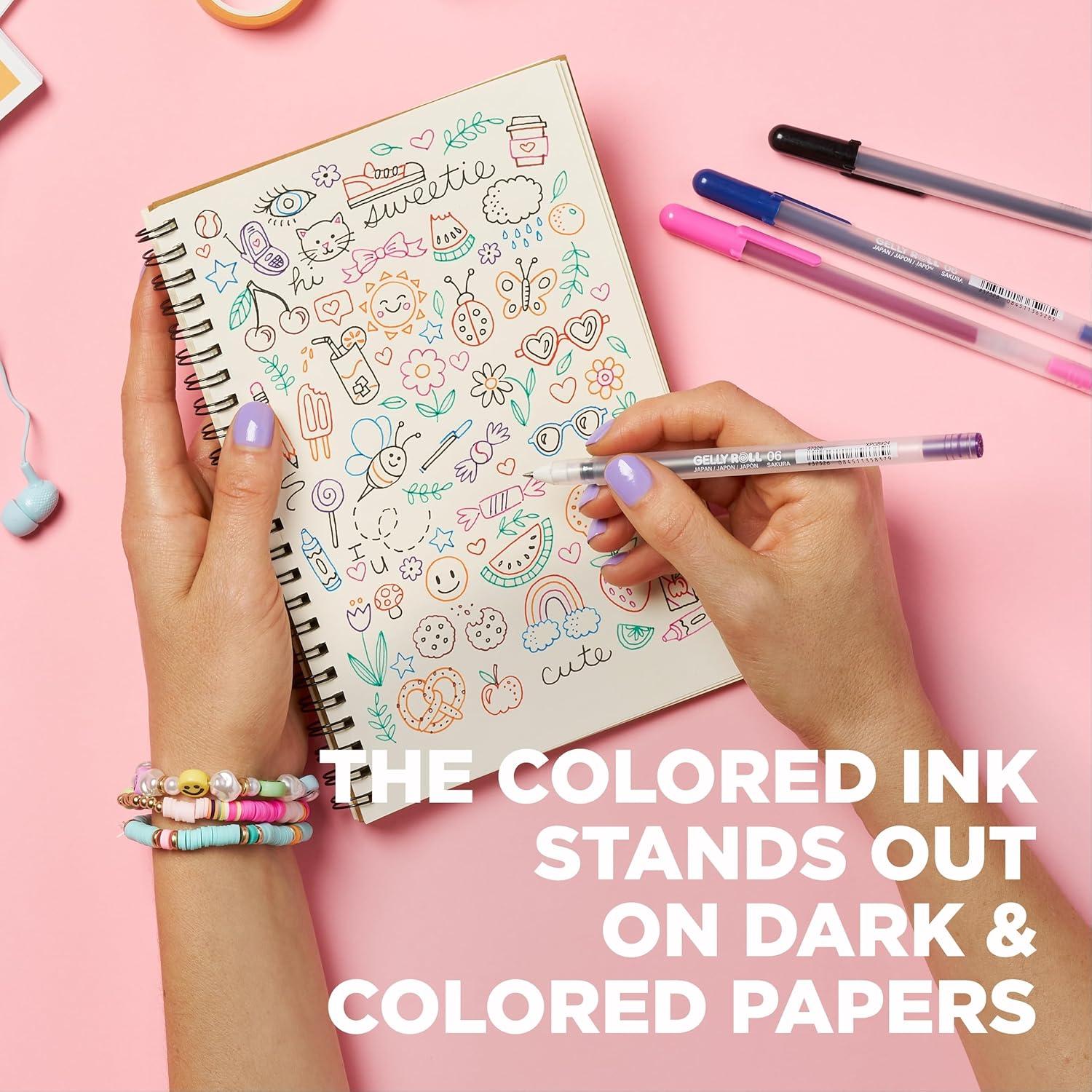 Set de 74 Bolígrafos de Gel SAKURA Gelly Roll Multicolor