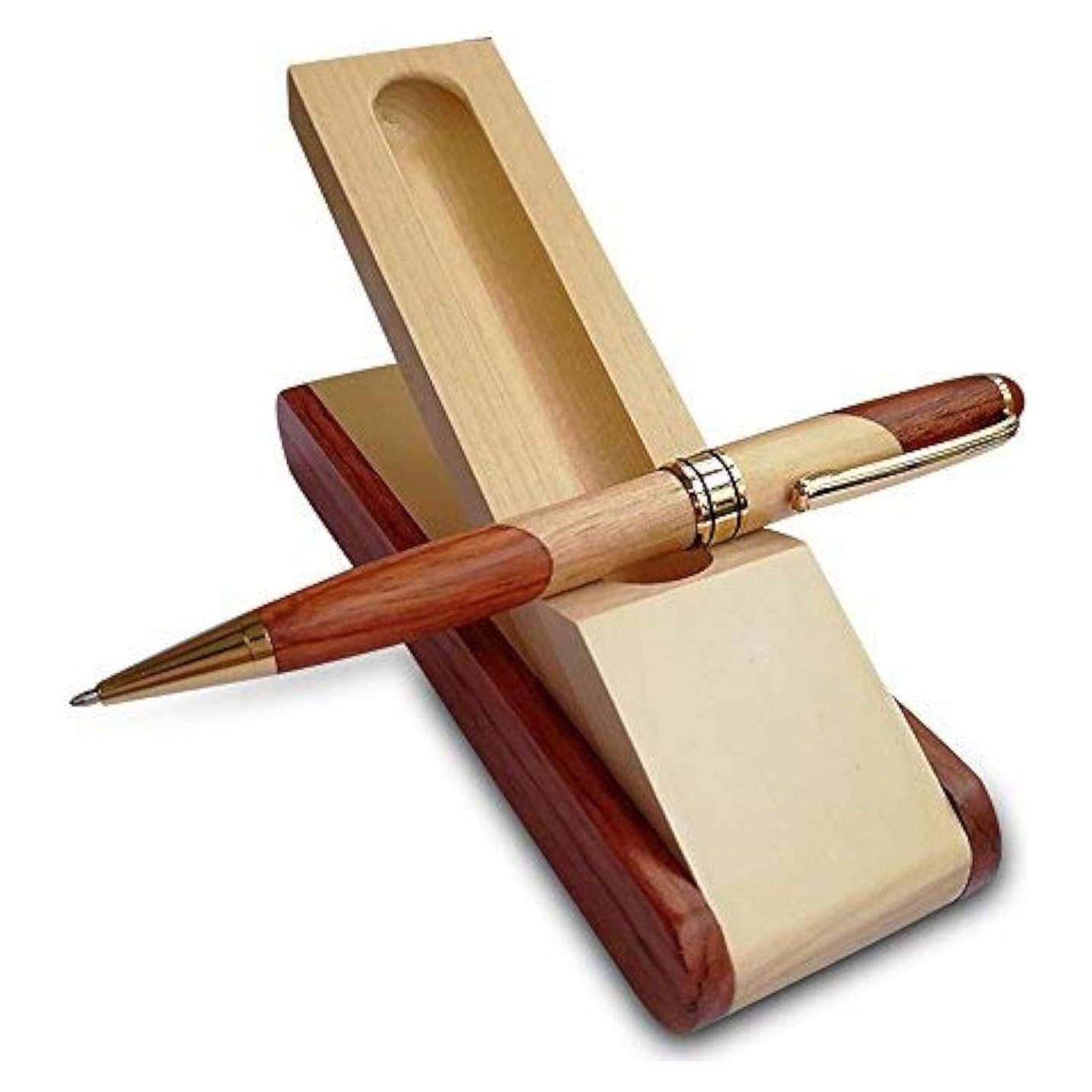 Bolígrafo de Madera Renawe con Estuche y Recambios - 0.7mm