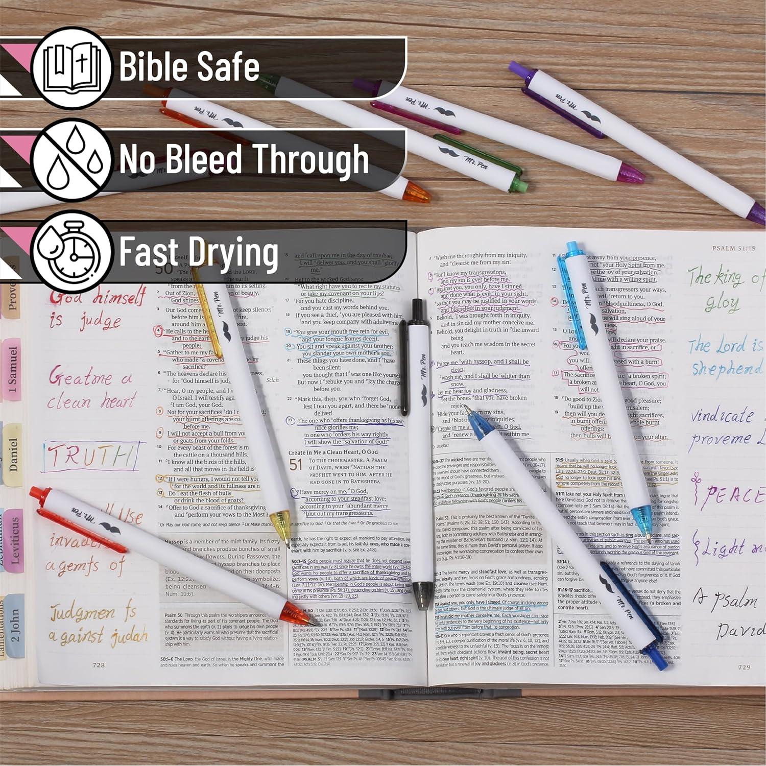 Bolígrafos de Gel Retráctiles Mr. Pen 0.7mm Arcoíris 10 Pzs