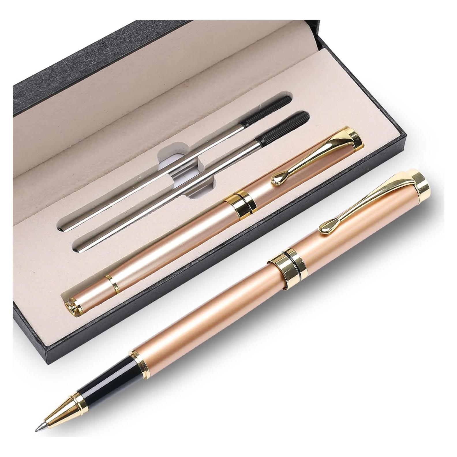 Bolígrafo de lujo YIVONKA Oro Rosa 0.5mm con recargas
