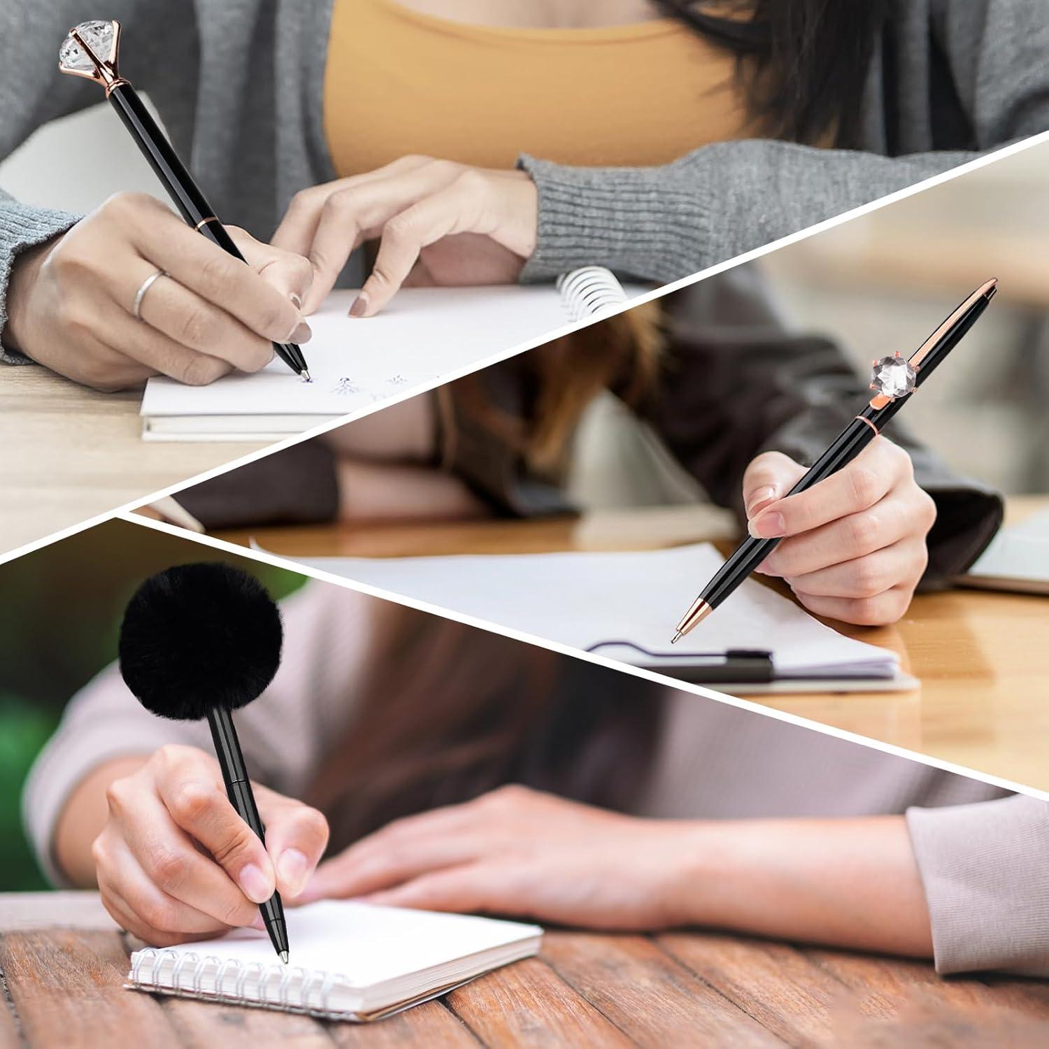 Set de 8 Bolígrafos WEMATE de Metal con Punta Media 1mm