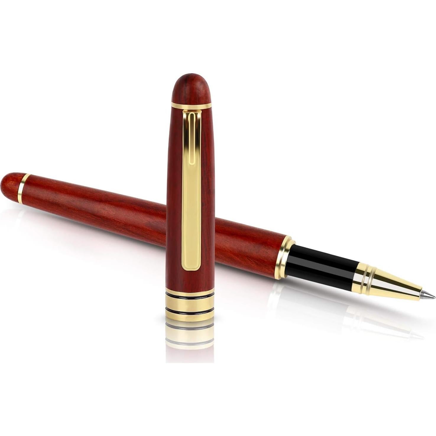 Pluma Estilográfica de Ébano BEILUNER - 0.5mm, Regalo Elegante