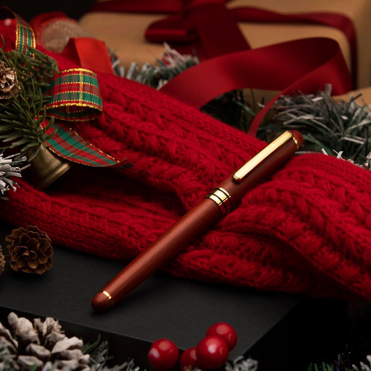 Pluma Estilográfica de Ébano BEILUNER - 0.5mm, Regalo Elegante