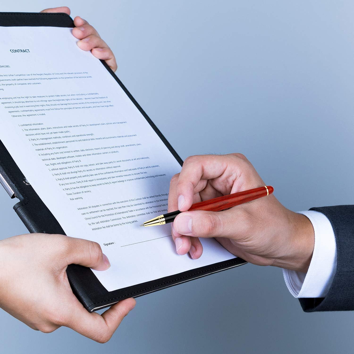 Pluma Estilográfica de Ébano BEILUNER - 0.5mm, Regalo Elegante