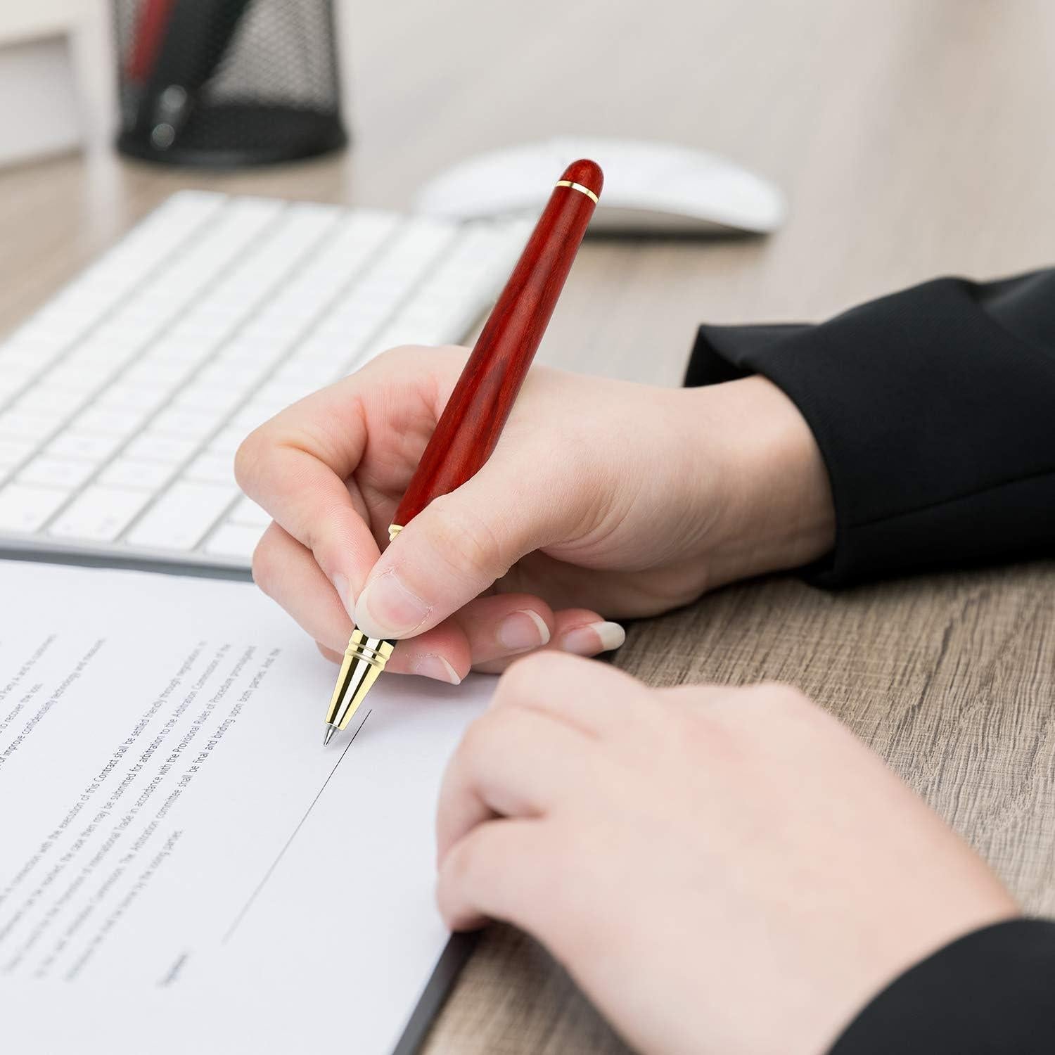 Pluma Estilográfica de Ébano BEILUNER - 0.5mm, Regalo Elegante