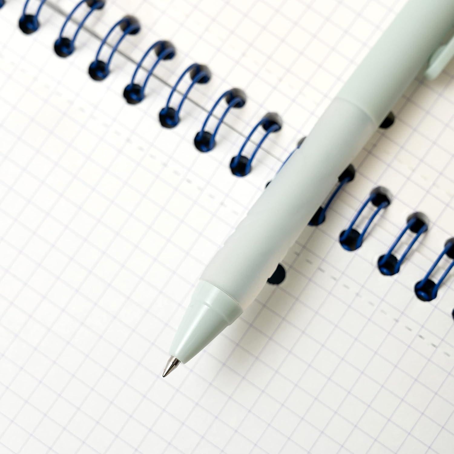 Bolígrafos Retráctiles Linbsunne 1mm Negro Paquete de 6