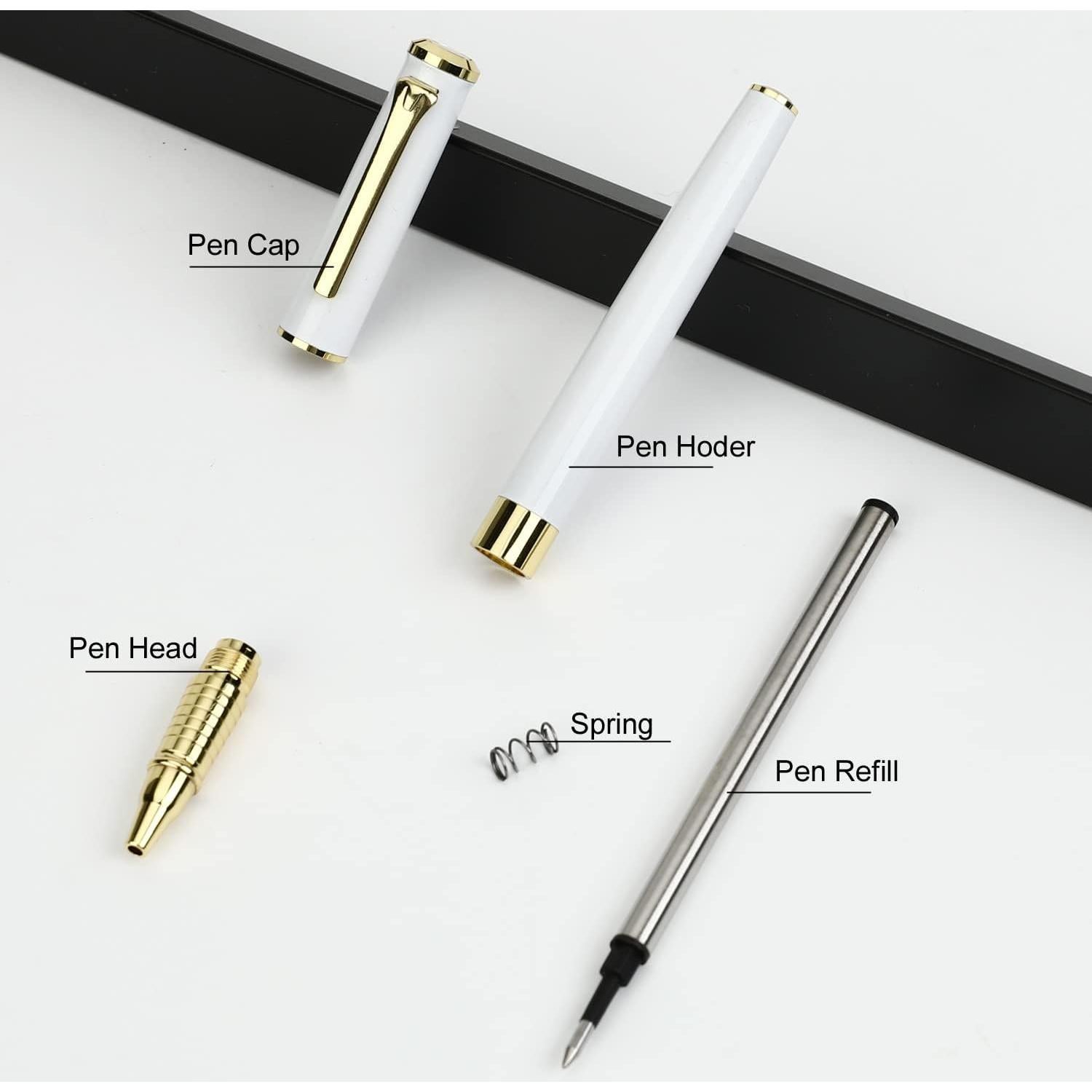 Bolígrafo de Lujo YIVONKA Negro 0.5mm Recarga en Caja Regalo