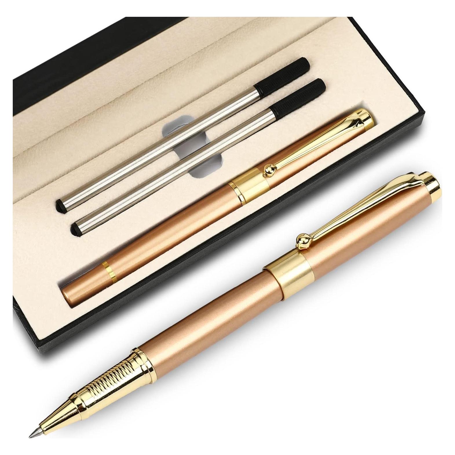 Bolígrafo de Lujo YIVONKA Oro Rosa 0.5mm Recarga Negra