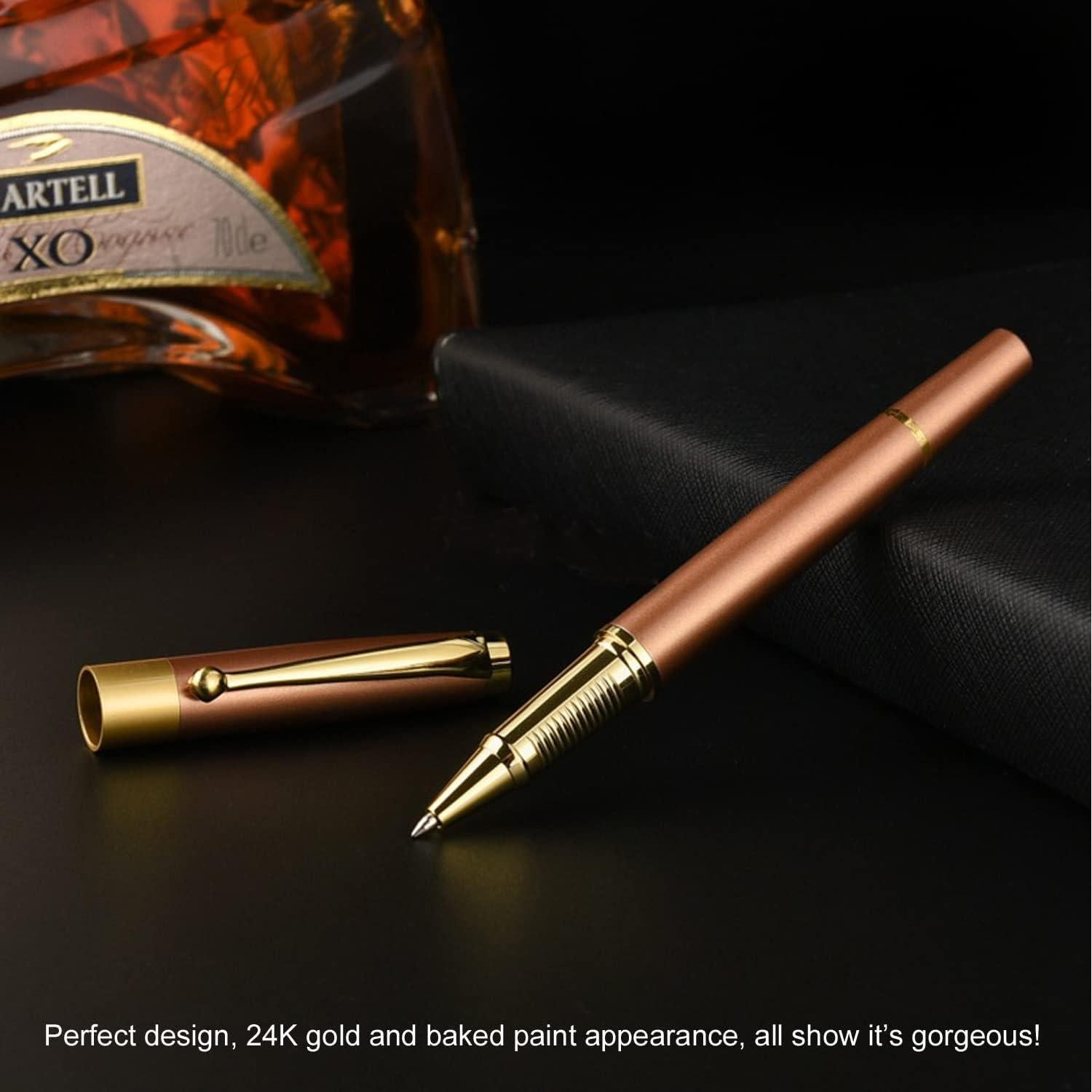 Bolígrafo de Lujo YIVONKA Oro Rosa 0.5mm Recarga Negra