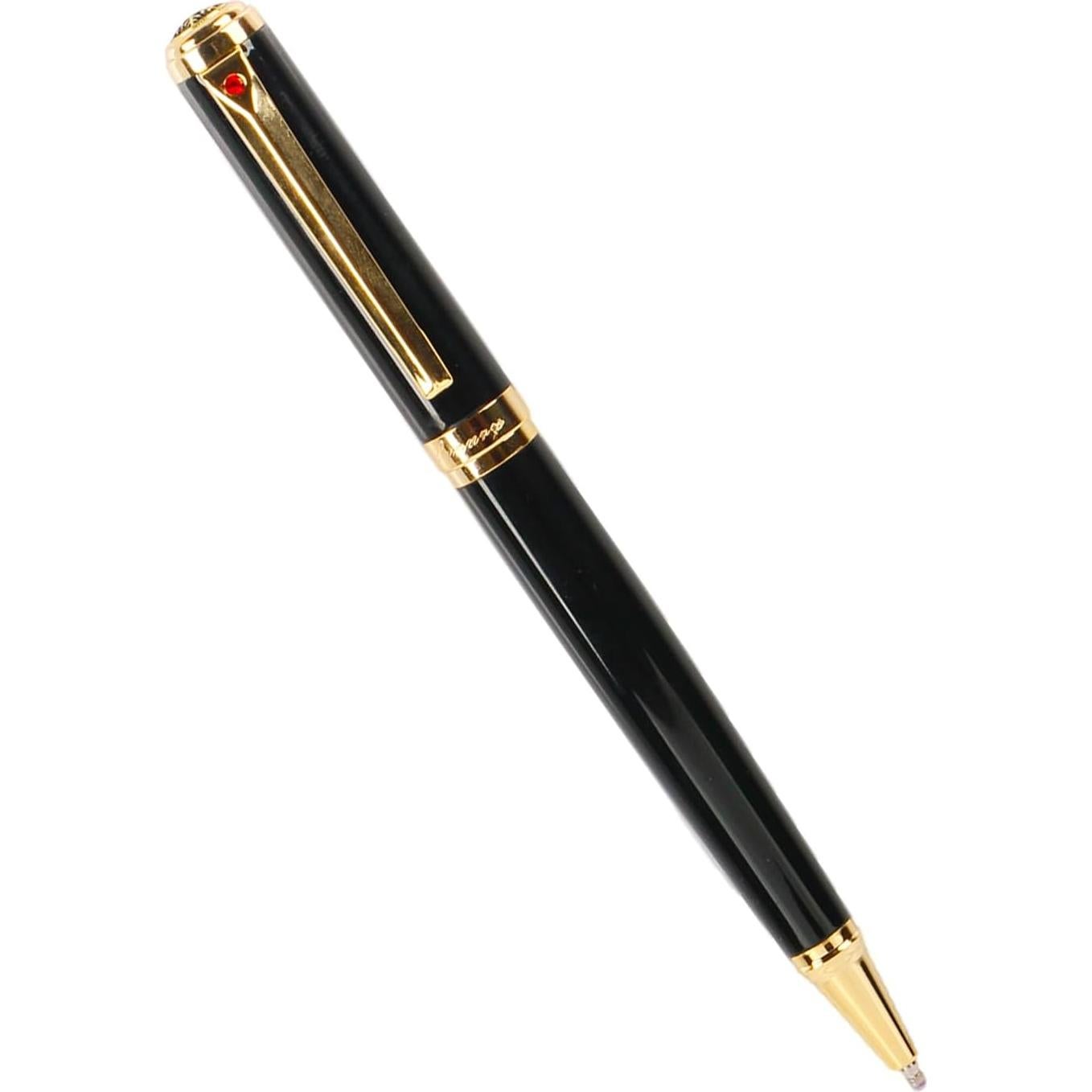 Pluma de Bolígrafo Urhomefull de Lujo Oro 24K con Recargas